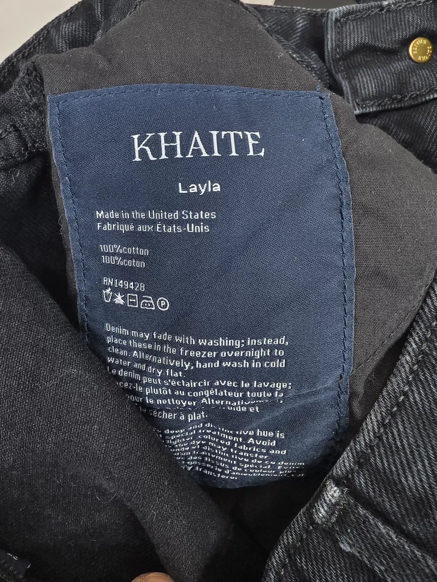 KHAITE KHAITE Black Flared Denim Jeans Size 25 Size 25" / US 0 / IT 36 - 9 Thumbnail