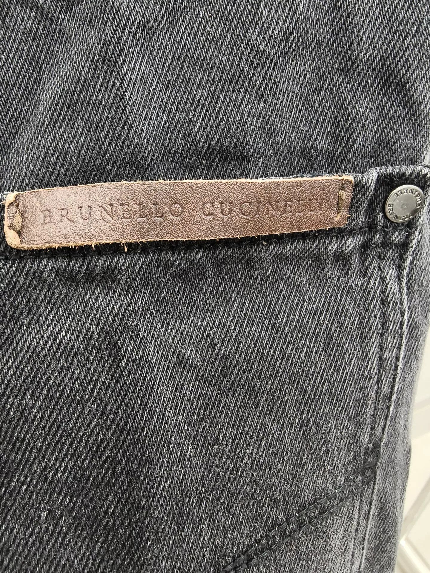 Brunello Cucinelli Brunello Cucinelli Gray Loose Fit Jeans Size US 34 / EU 50 - 9 Thumbnail