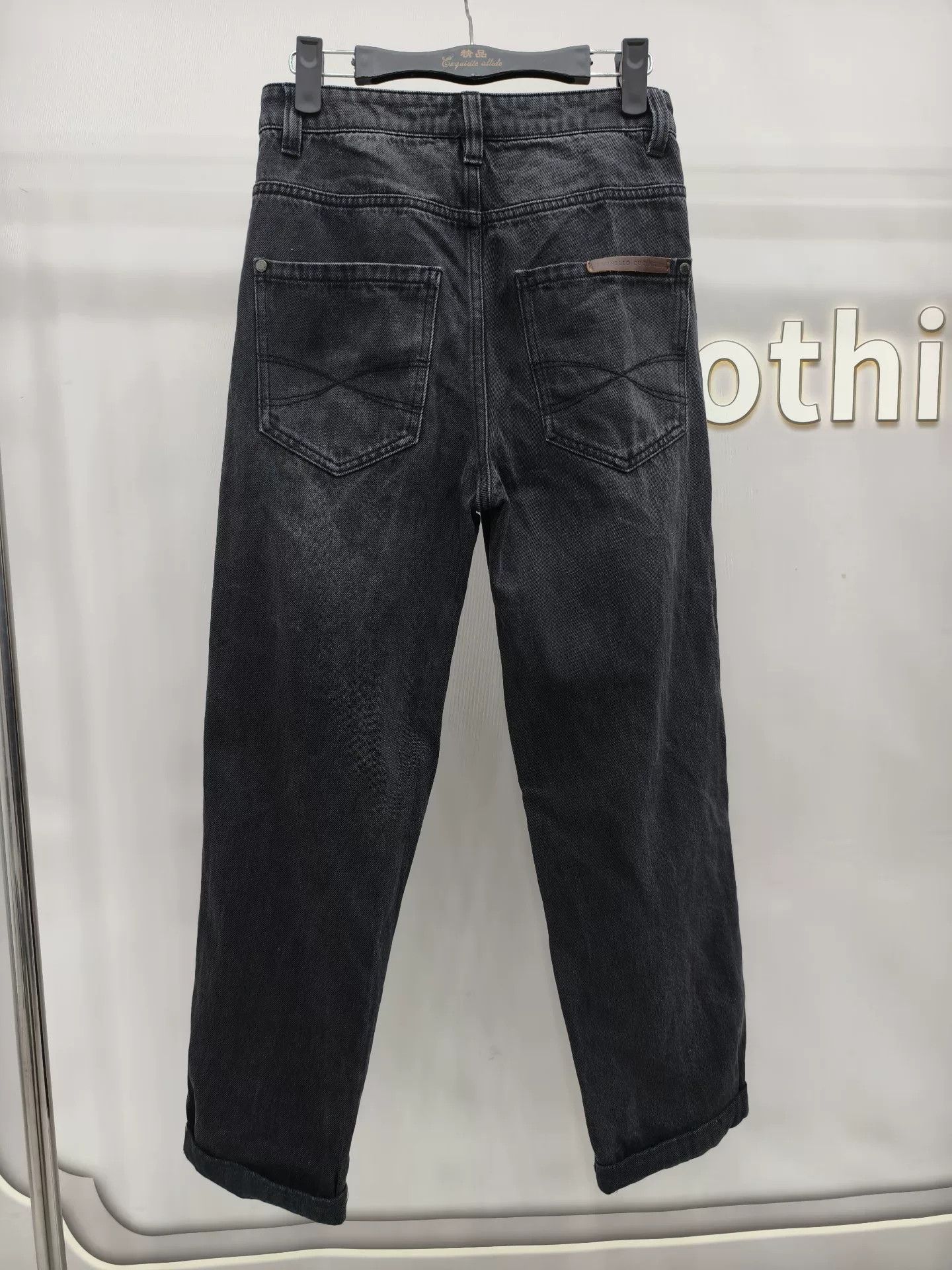 Brunello Cucinelli Brunello Cucinelli Gray Loose Fit Jeans Size US 34 / EU 50 - 2 Thumbnail