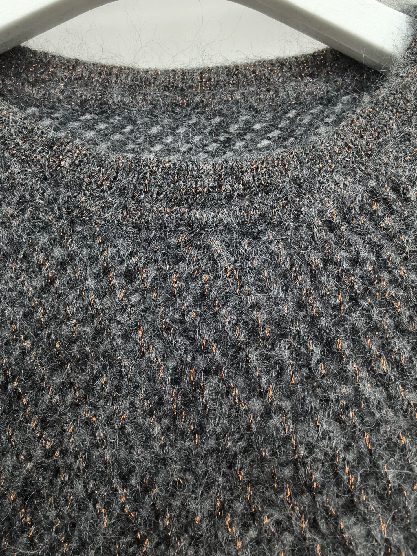 Brunello Cucinelli Brunello Cucinelli Gray Mohair Blend Sweater Size M / US 6-8 / IT 42-44 - 3 Thumbnail