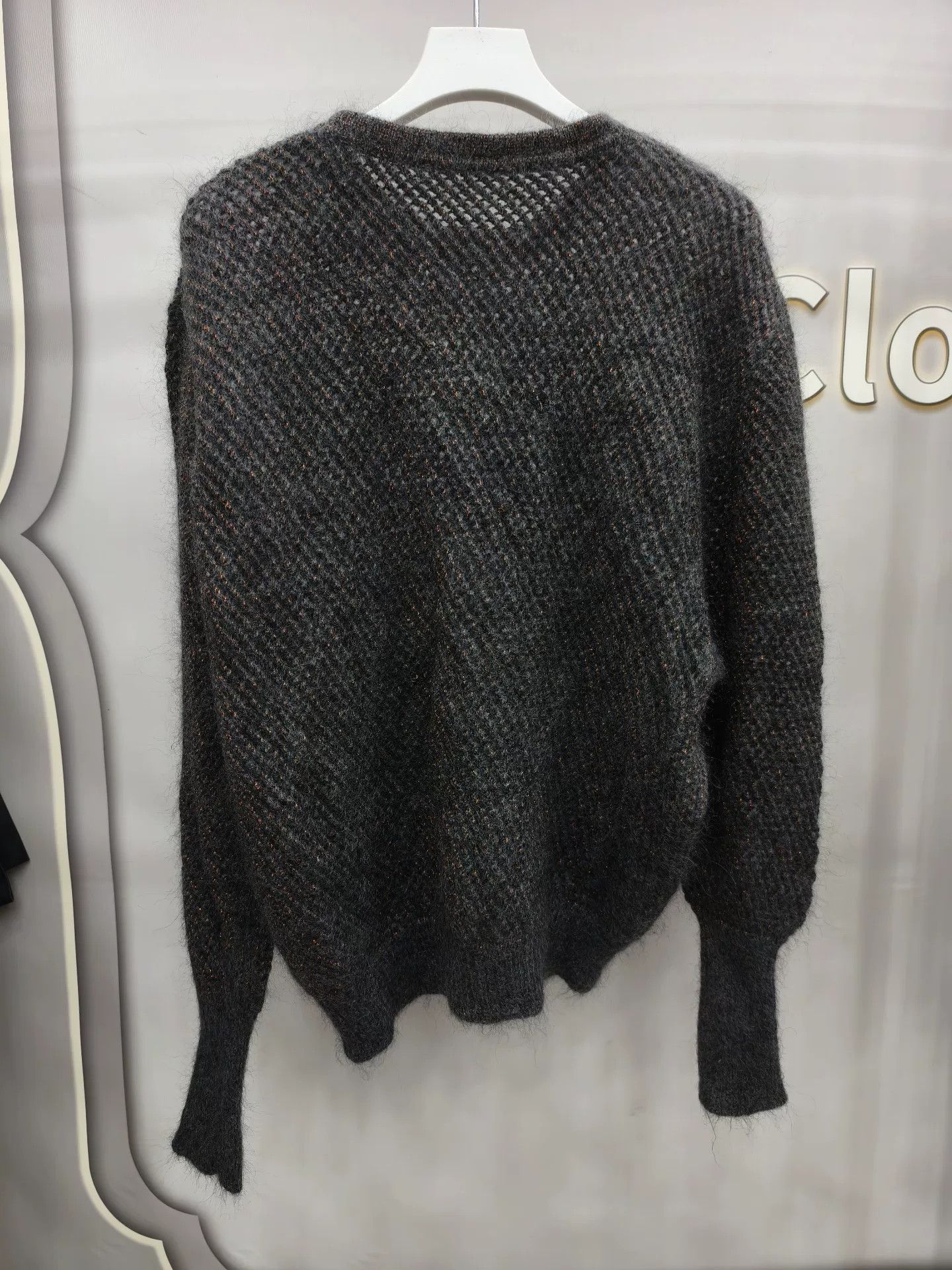 Brunello Cucinelli Brunello Cucinelli Gray Mohair Blend Sweater Size M / US 6-8 / IT 42-44 - 2 Thumbnail