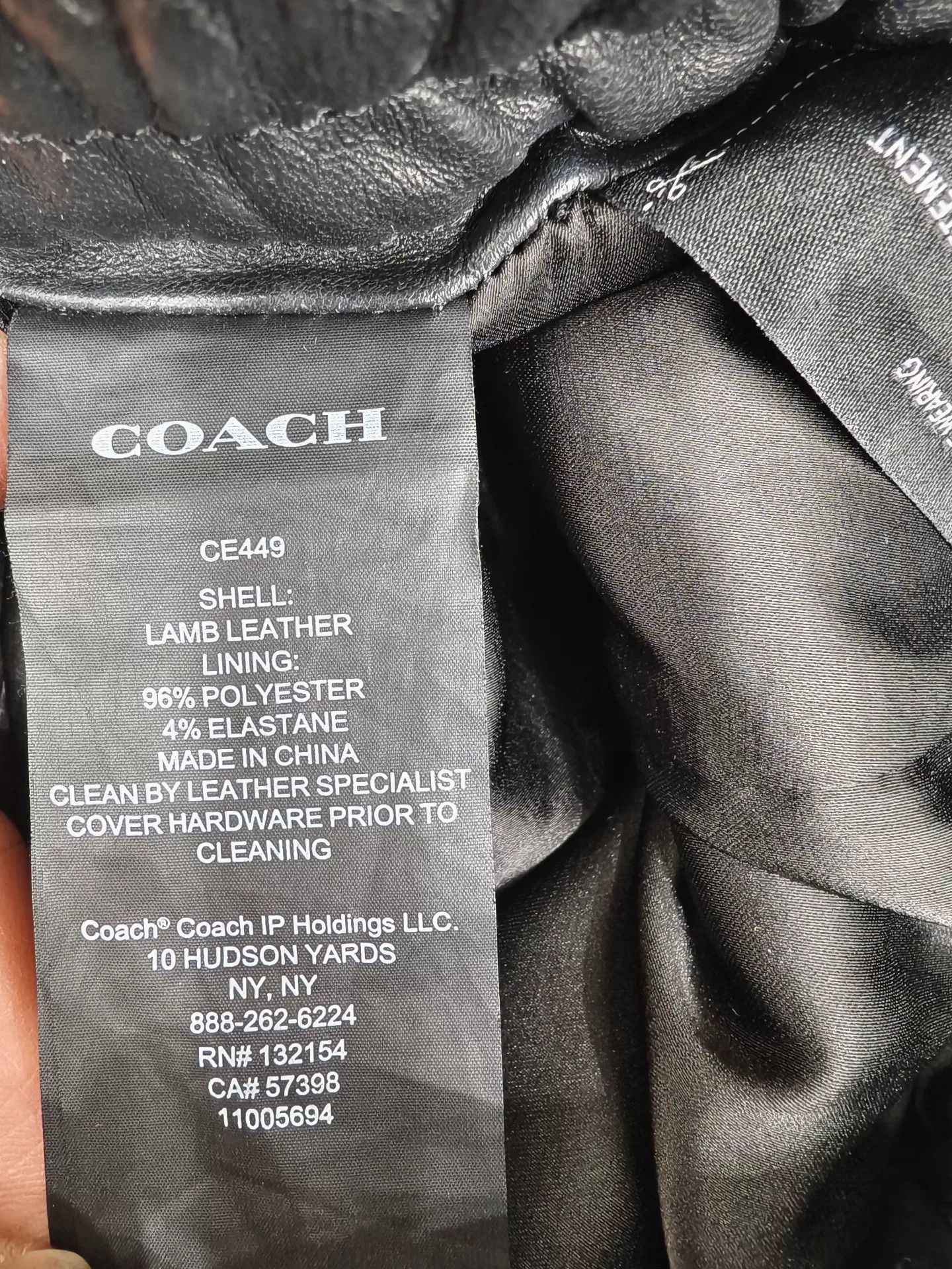 Coach Black Lambskin Leather Pants M Size Size US 28 / EU 44 - 4 Thumbnail