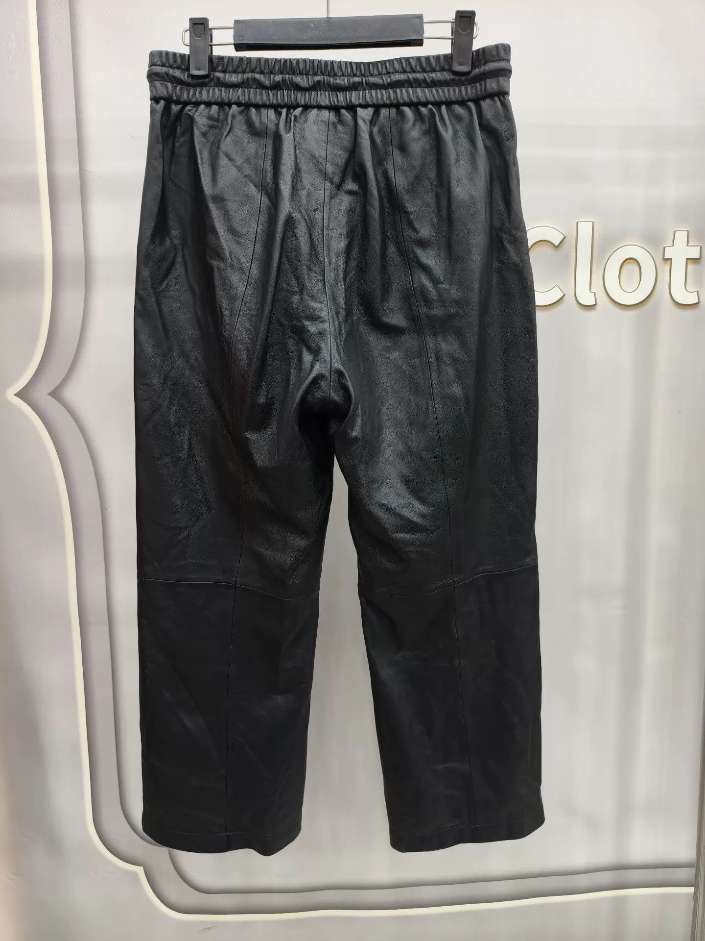 Coach Black Lambskin Leather Pants M Size Size US 28 / EU 44 - 8 Thumbnail
