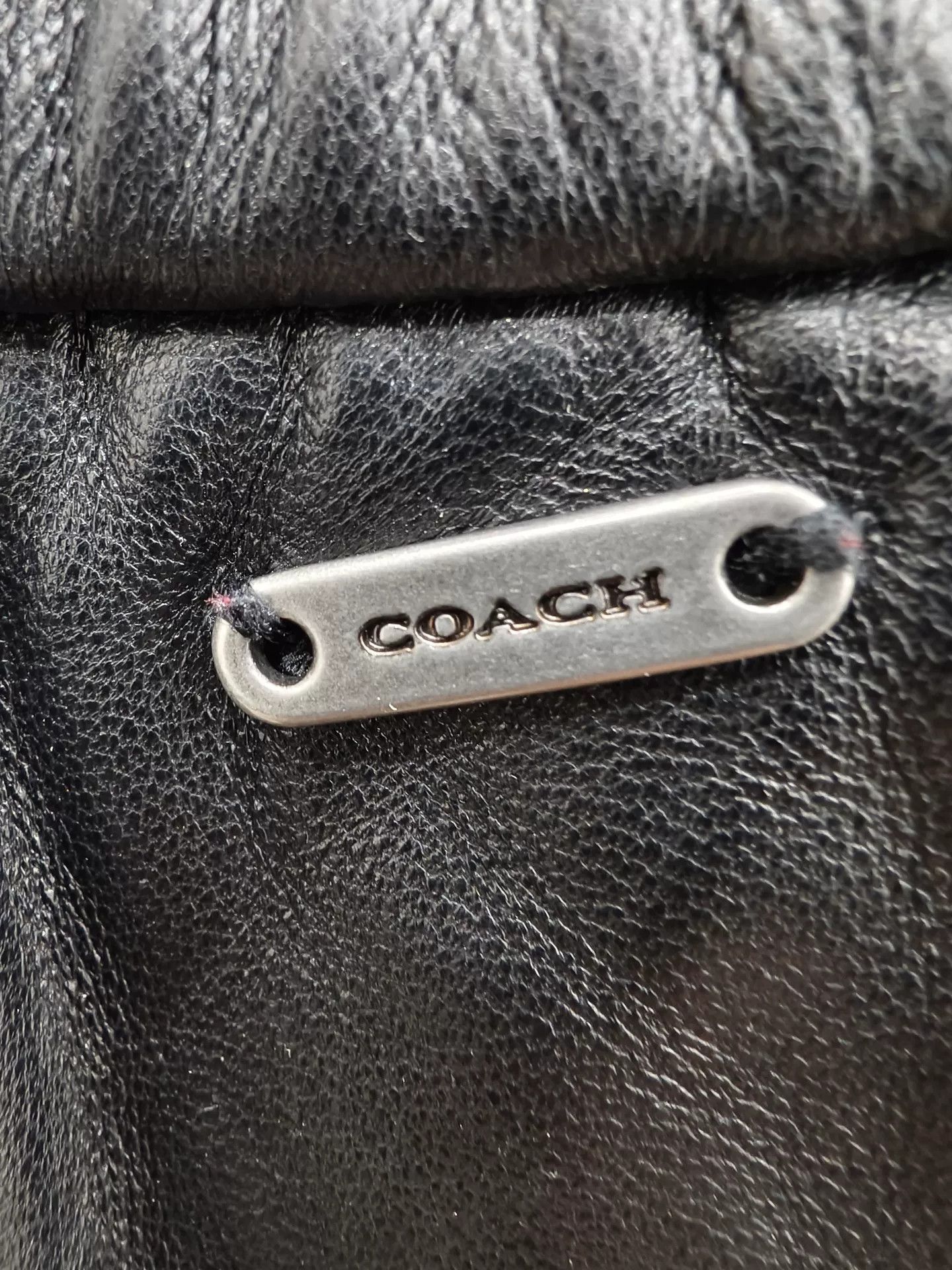 Coach Black Lambskin Leather Pants M Size Size US 28 / EU 44 - 2 Thumbnail