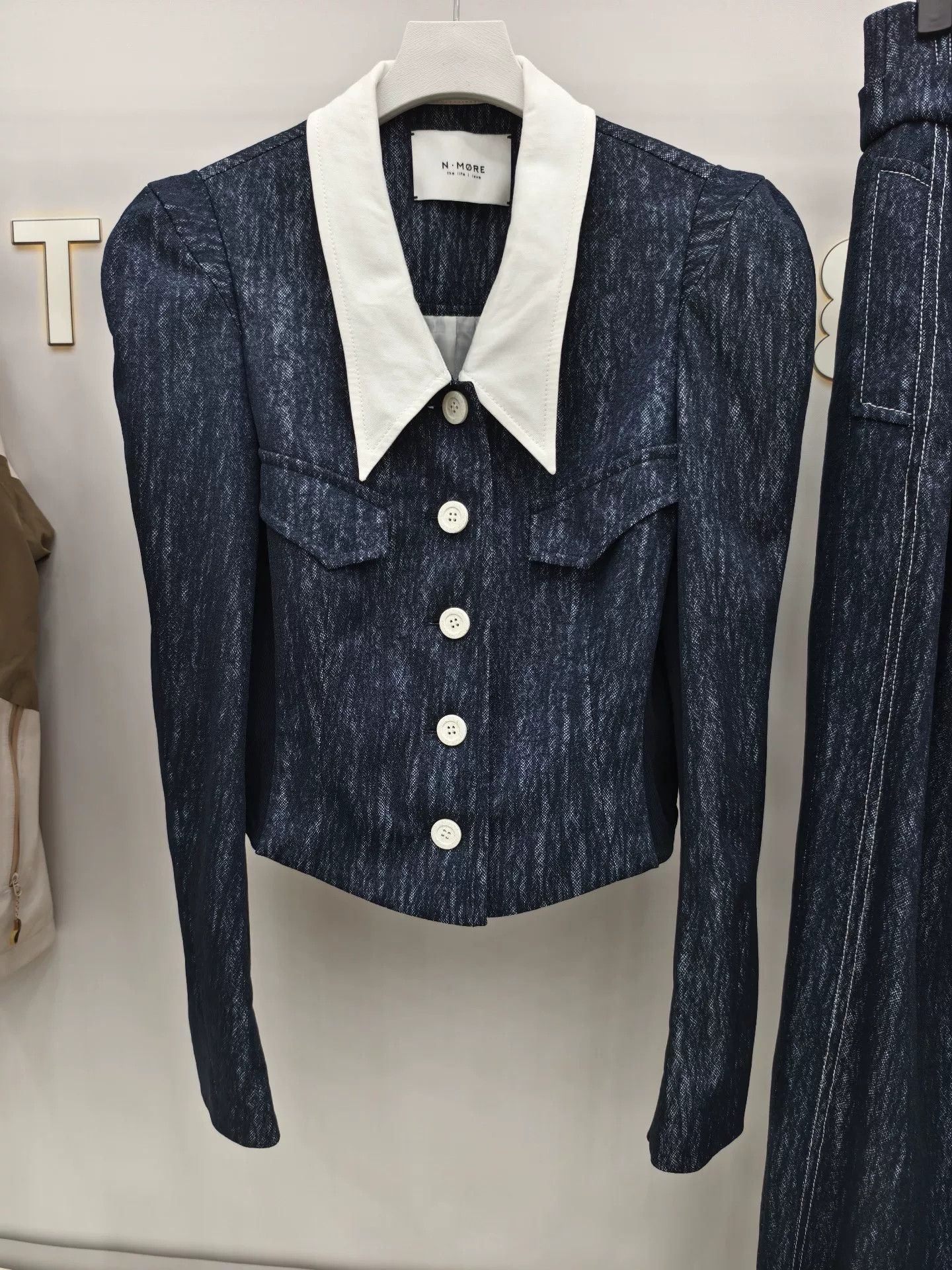 NOMA t.d Vintage Denim Set with Mesh Detail Size 25" / US 0 / IT 36 - 2 Thumbnail