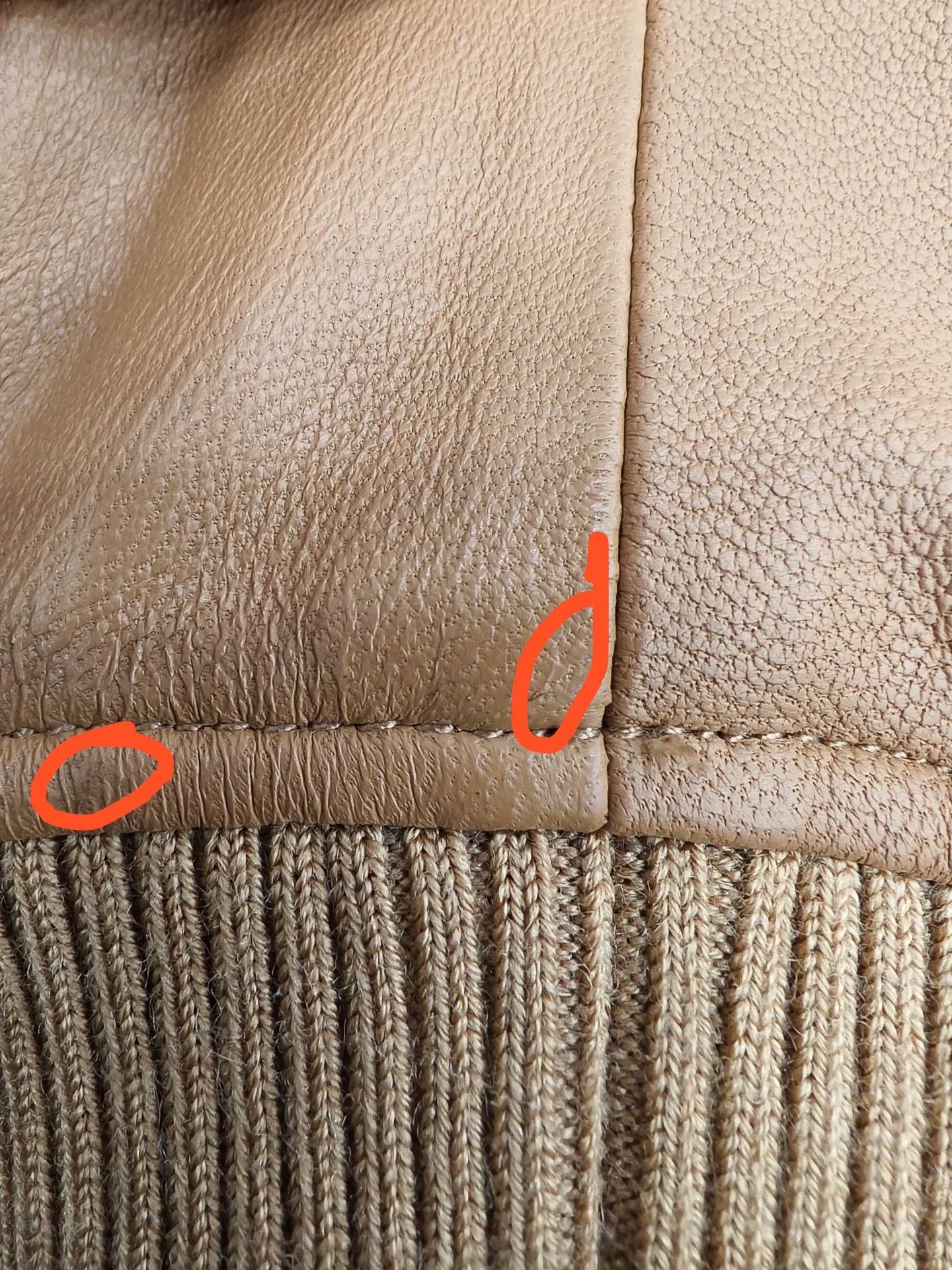 ONLY & SONS ONLY Beige Sheepskin Leather Jacket Size L / US 10 / IT 46 - 8 Thumbnail