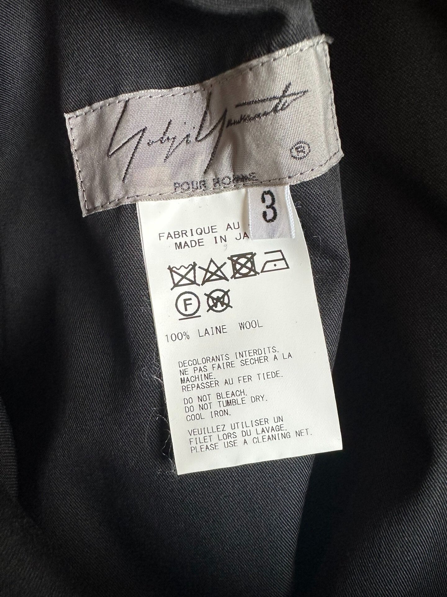 Yohji Yamamoto Yohji Yamamoto Men's Trousers Size 3 Size US 30 / EU 46 - 4 Thumbnail