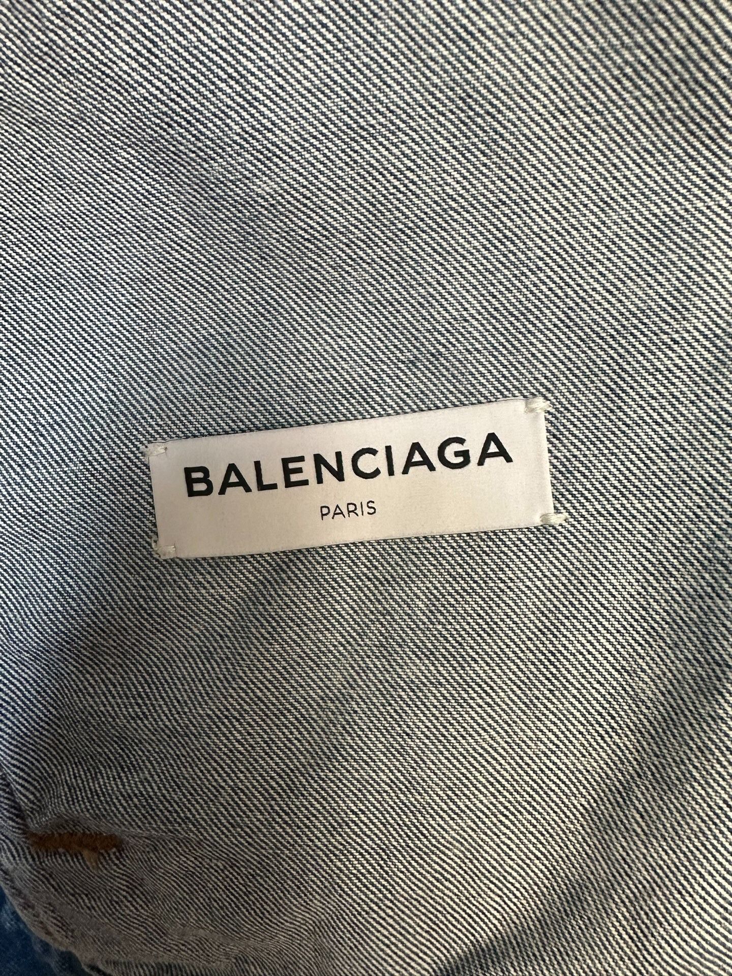 Balenciaga Balenciaga Oversized Denim Jacket Size 40 Size US XXS / EU 40 - 4 Thumbnail