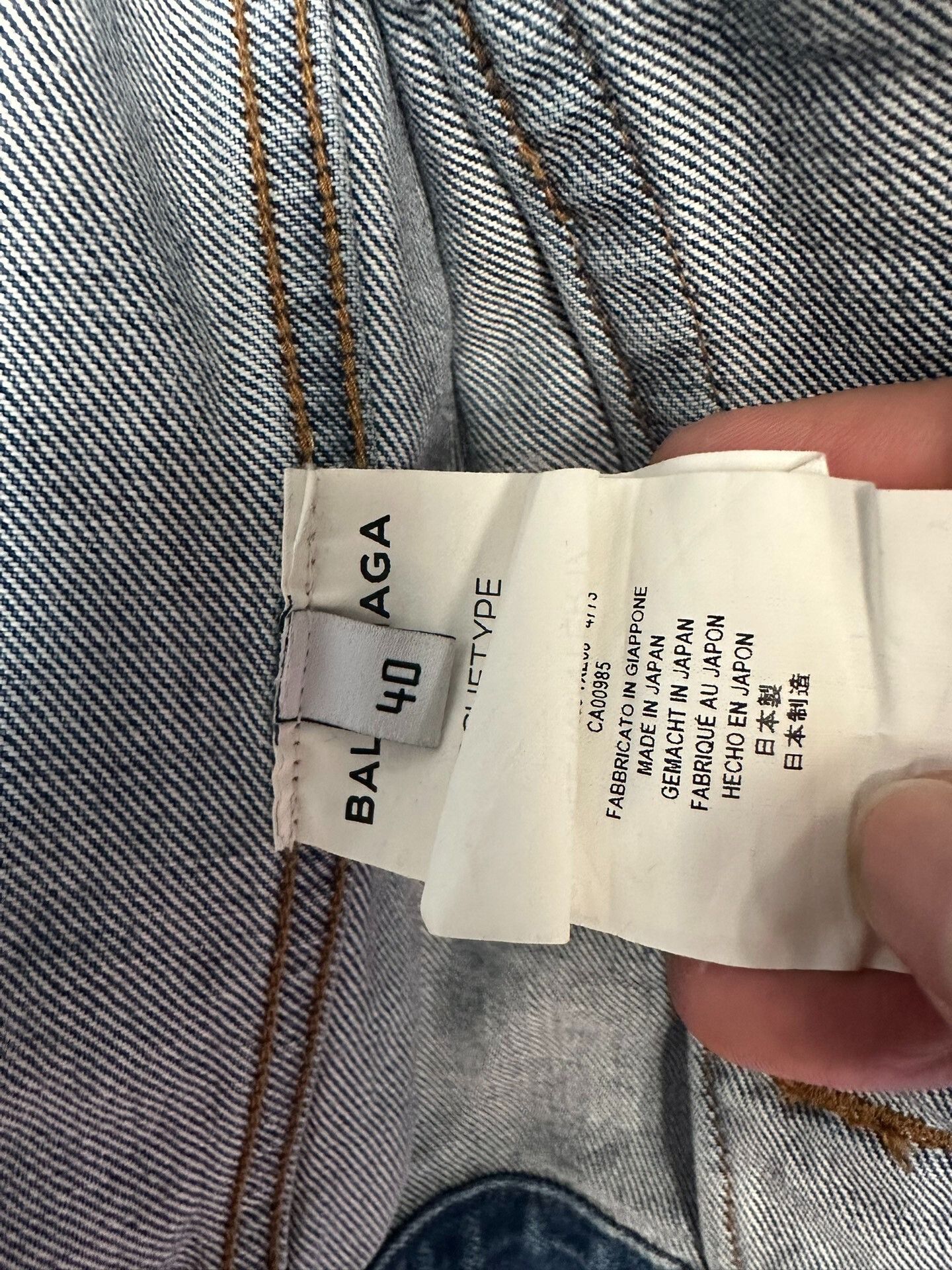Balenciaga Balenciaga Oversized Denim Jacket Size 40 Size US XXS / EU 40 - 6 Thumbnail