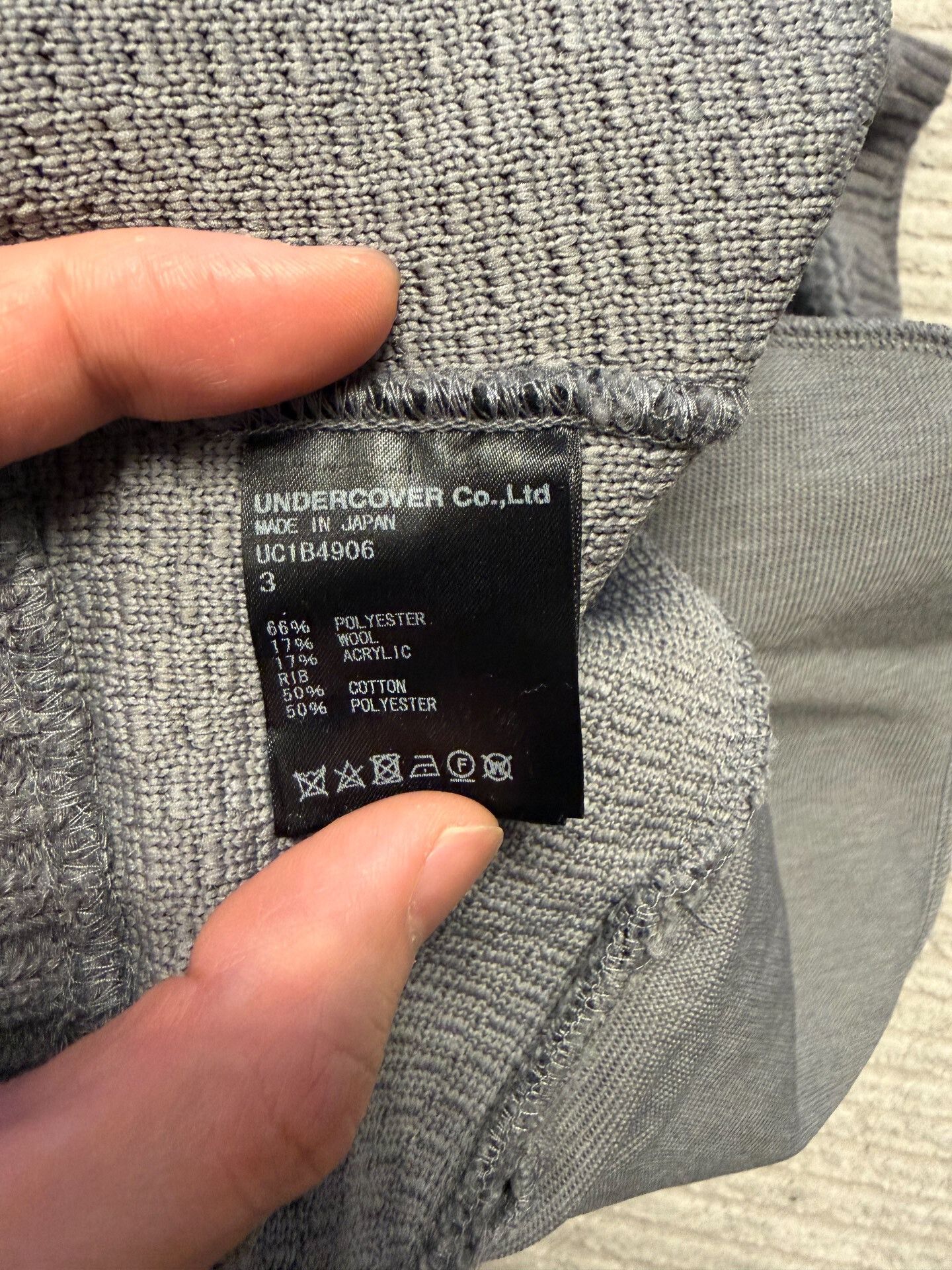Undercover Undercover Heavy Gray Sweater Size 3 Size US L / EU 52-54 / 3 - 5 Thumbnail