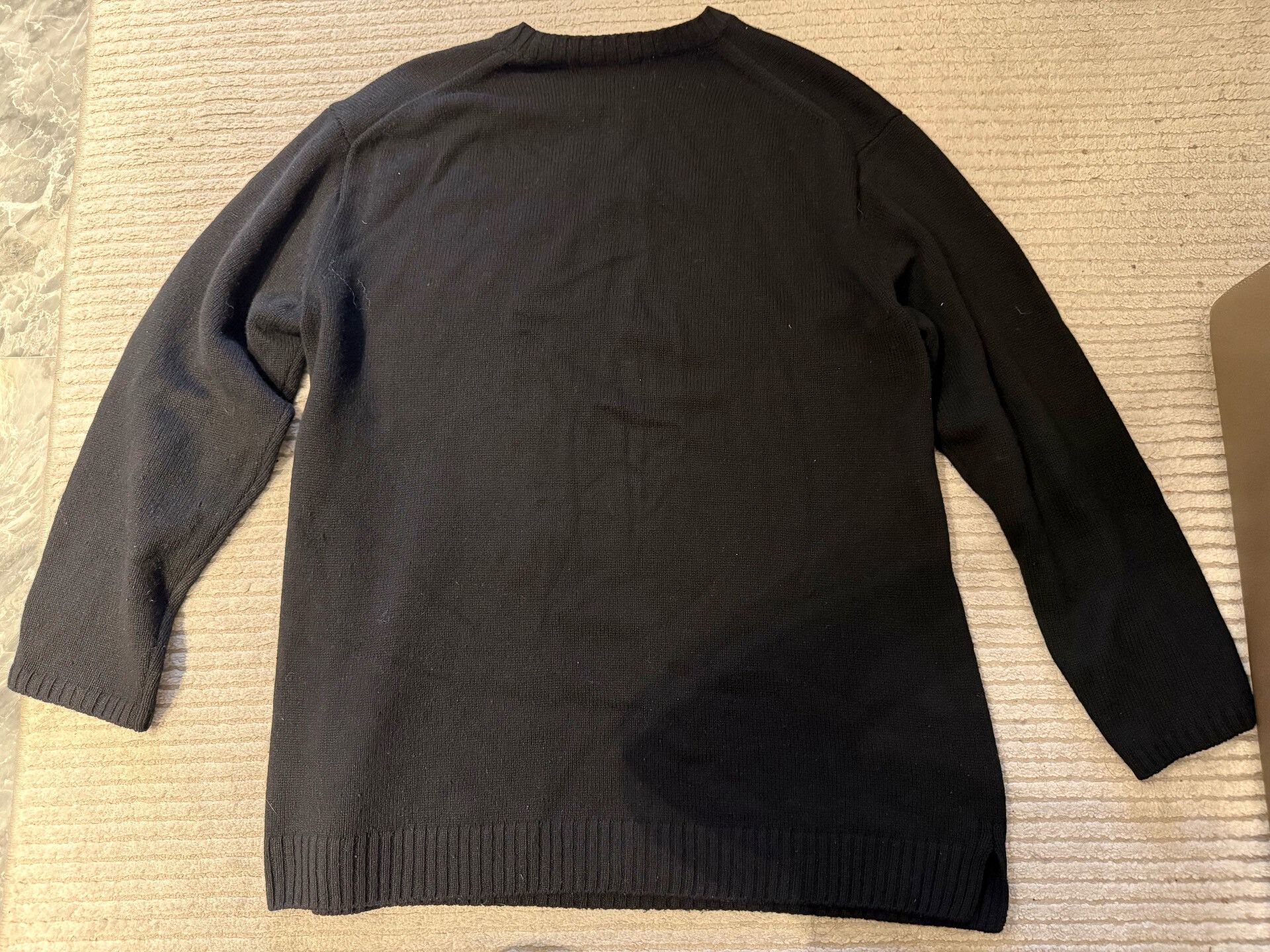 Yohji Yamamoto Yohji Yamamoto Black Sweater for Men Size US L / EU 52-54 / 3 - 4 Thumbnail