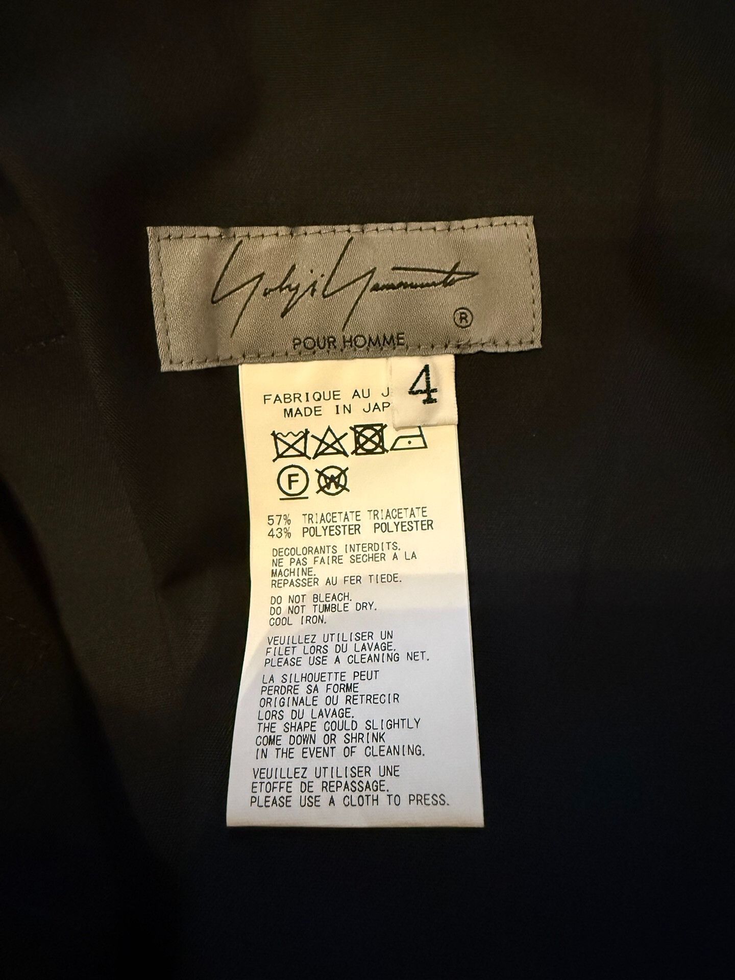 Yohji Yamamoto Yohji Yamamoto Men's Wide-Leg Pants Size US 28 / EU 44 - 4 Thumbnail