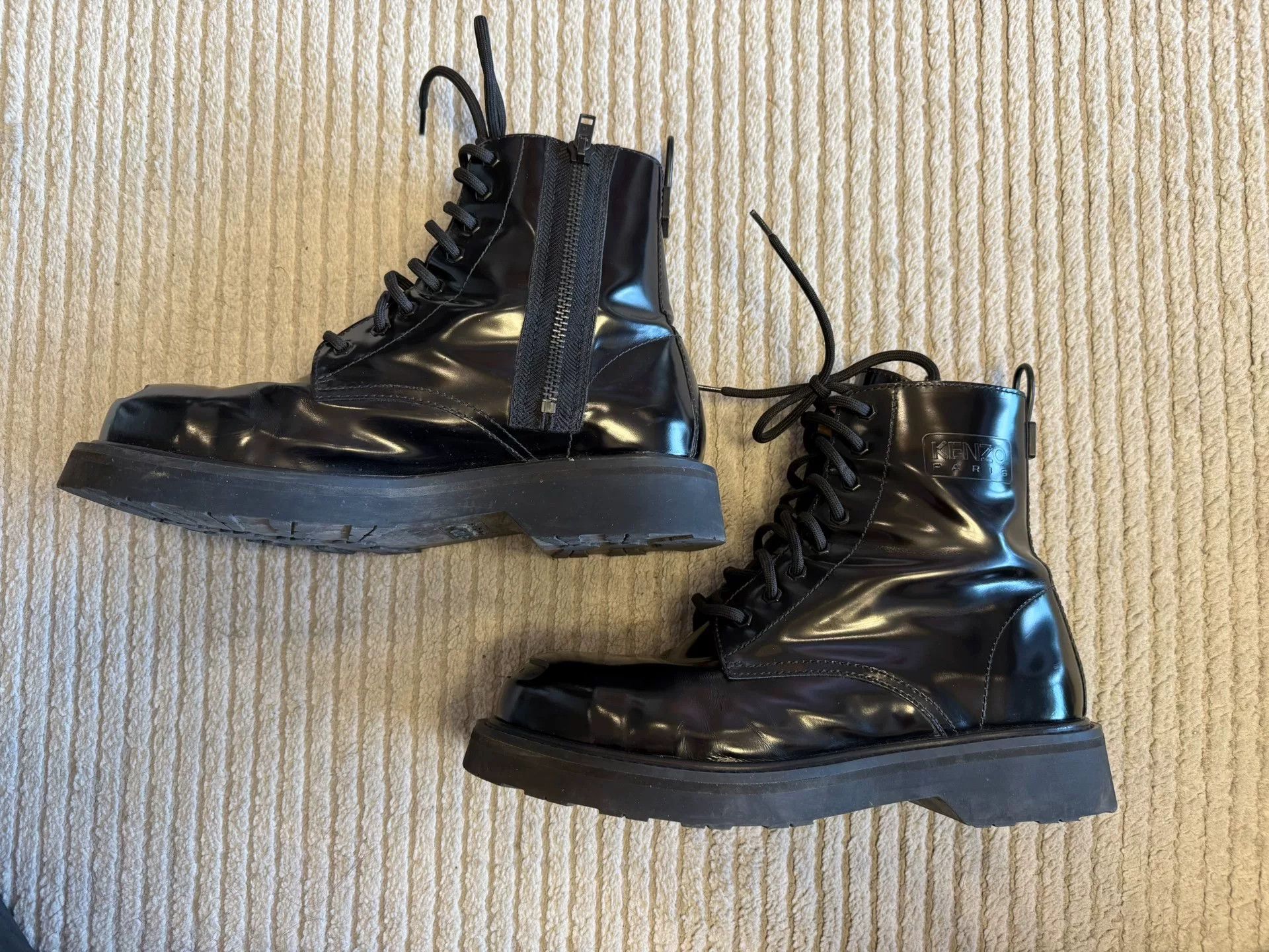 Kenzo KENZO Black Ankle Boots, Size 45 Size US 11 / EU 44 - 2 Thumbnail