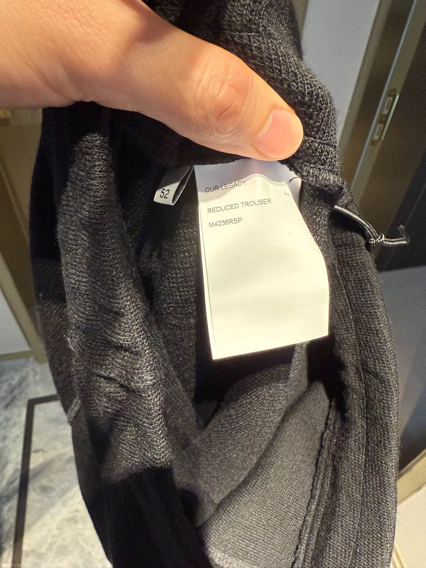 Our Legacy Our Legacy Black Reduced Trousers Size US 34 / EU 50 - 3 Thumbnail