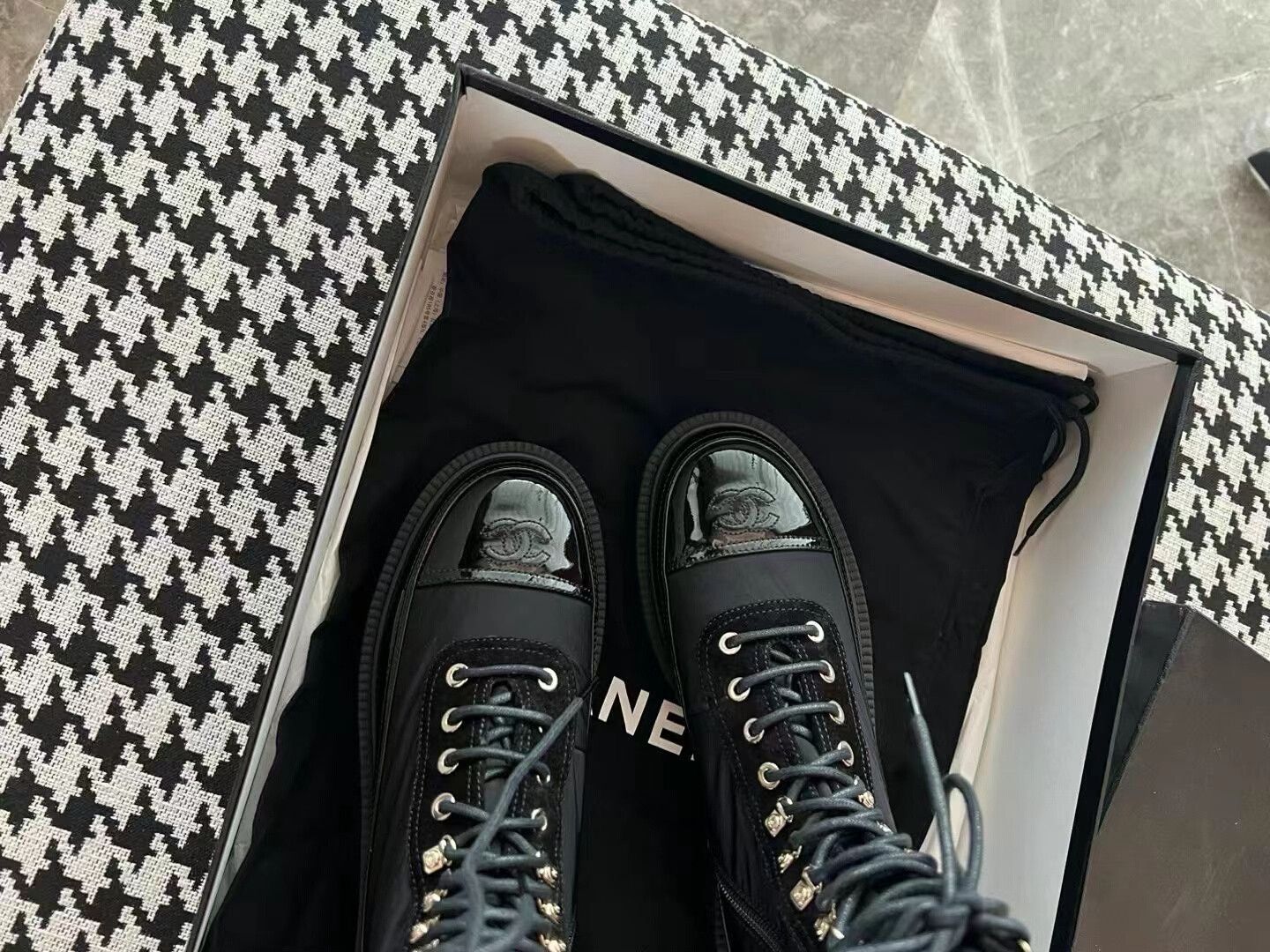 Chanel Chanel Black Martin Boots for Women Size US 8 / IT 38 - 2 Thumbnail