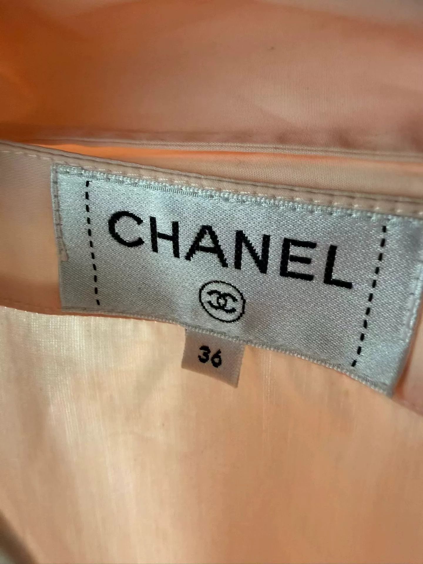 Chanel Chanel Bow Tie Blouse in Pink Size XS / US 0-2 / IT 36-38 - 3 Thumbnail