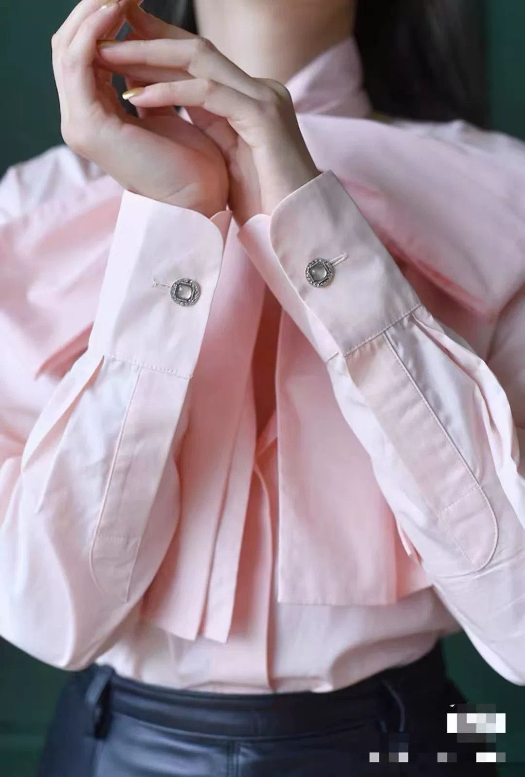 Chanel Chanel Bow Tie Blouse in Pink Size XS / US 0-2 / IT 36-38 - 8 Thumbnail