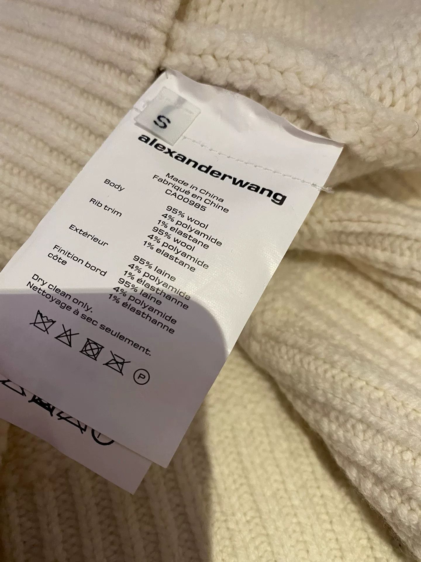 Alexander Wang Alexander Wang White Oversized Sweater Size S / US 4 / IT 40 - 4 Thumbnail