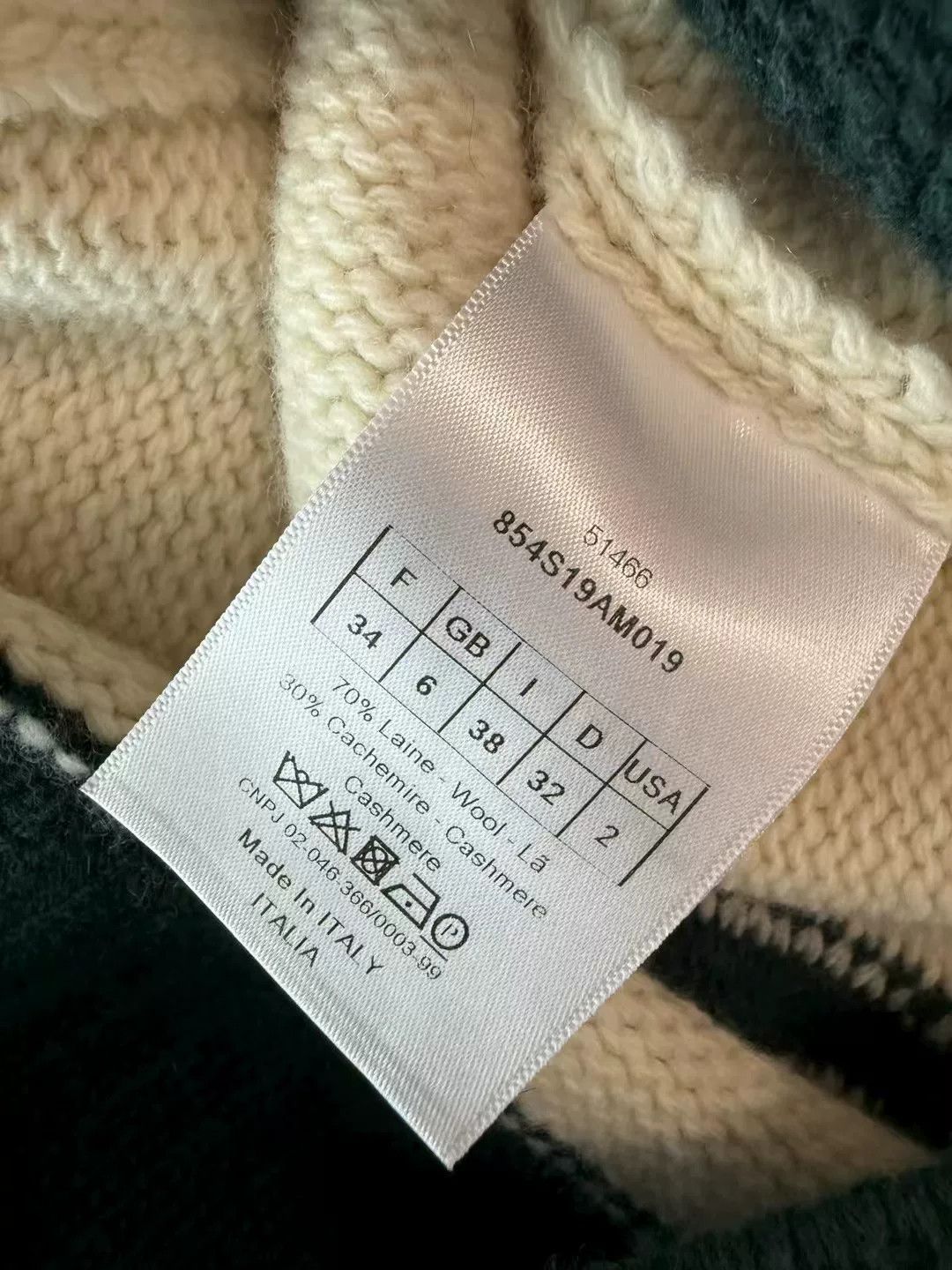 Dior Dior Letter 8 Cashmere Sweater Size S / US 4 / IT 40 - 4 Thumbnail