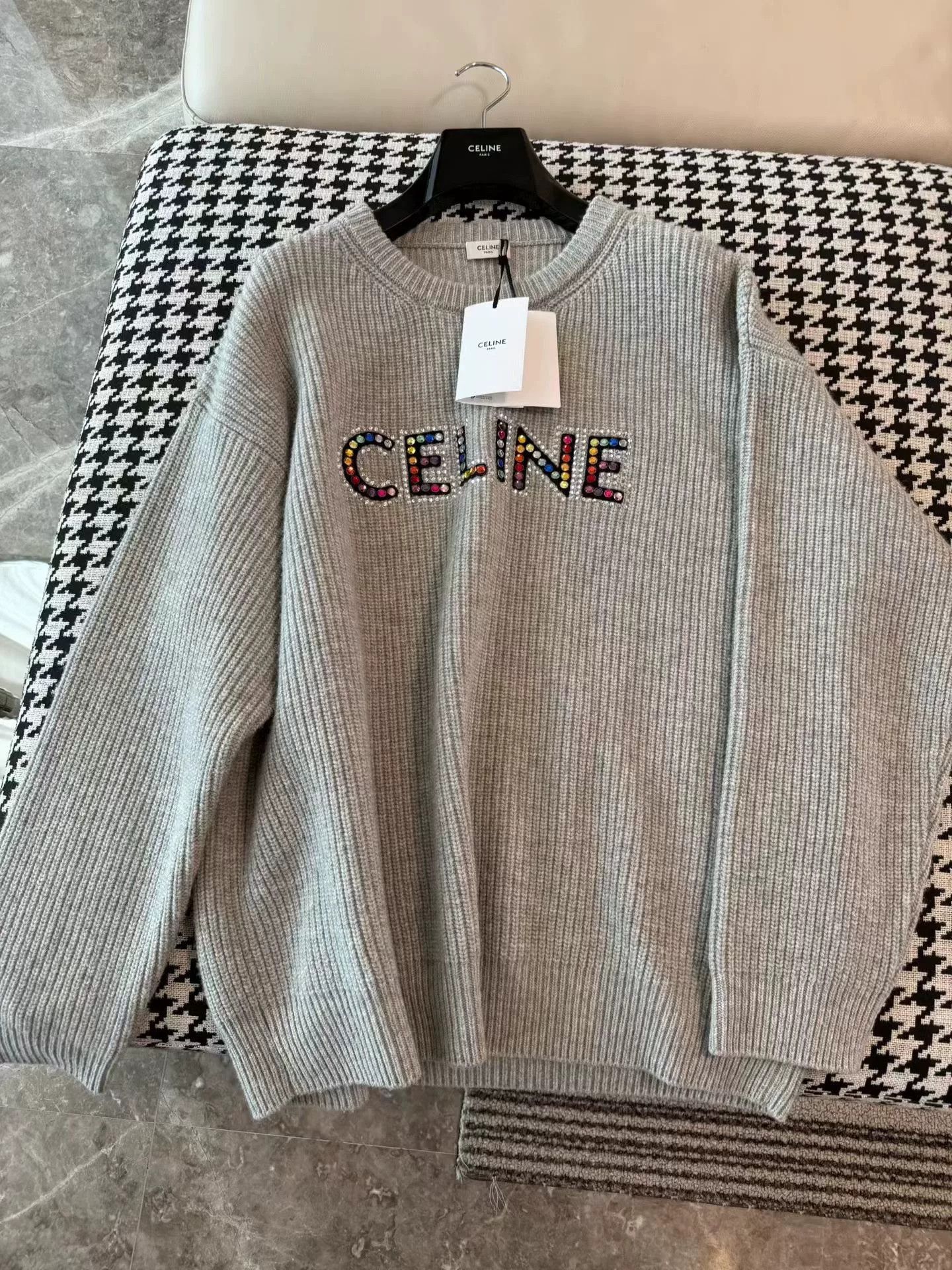 Celine Celine Oversized Colorful Letter Sweater Size M / US 6-8 / IT 42-44 - 5 Thumbnail