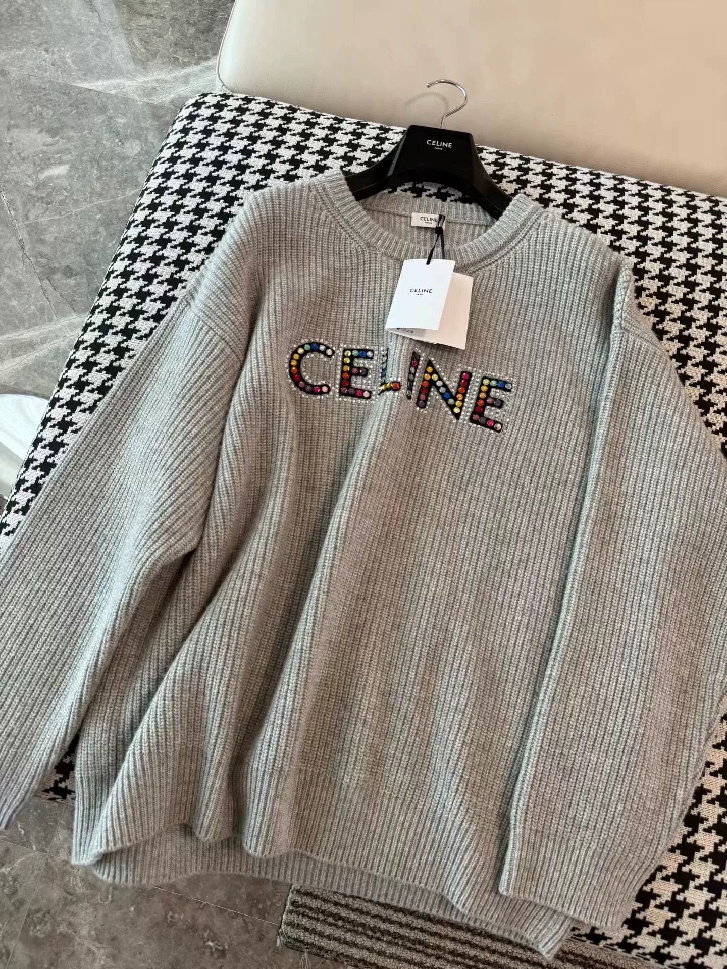 Celine Celine Oversized Colorful Letter Sweater Size M / US 6-8 / IT 42-44 - 4 Thumbnail