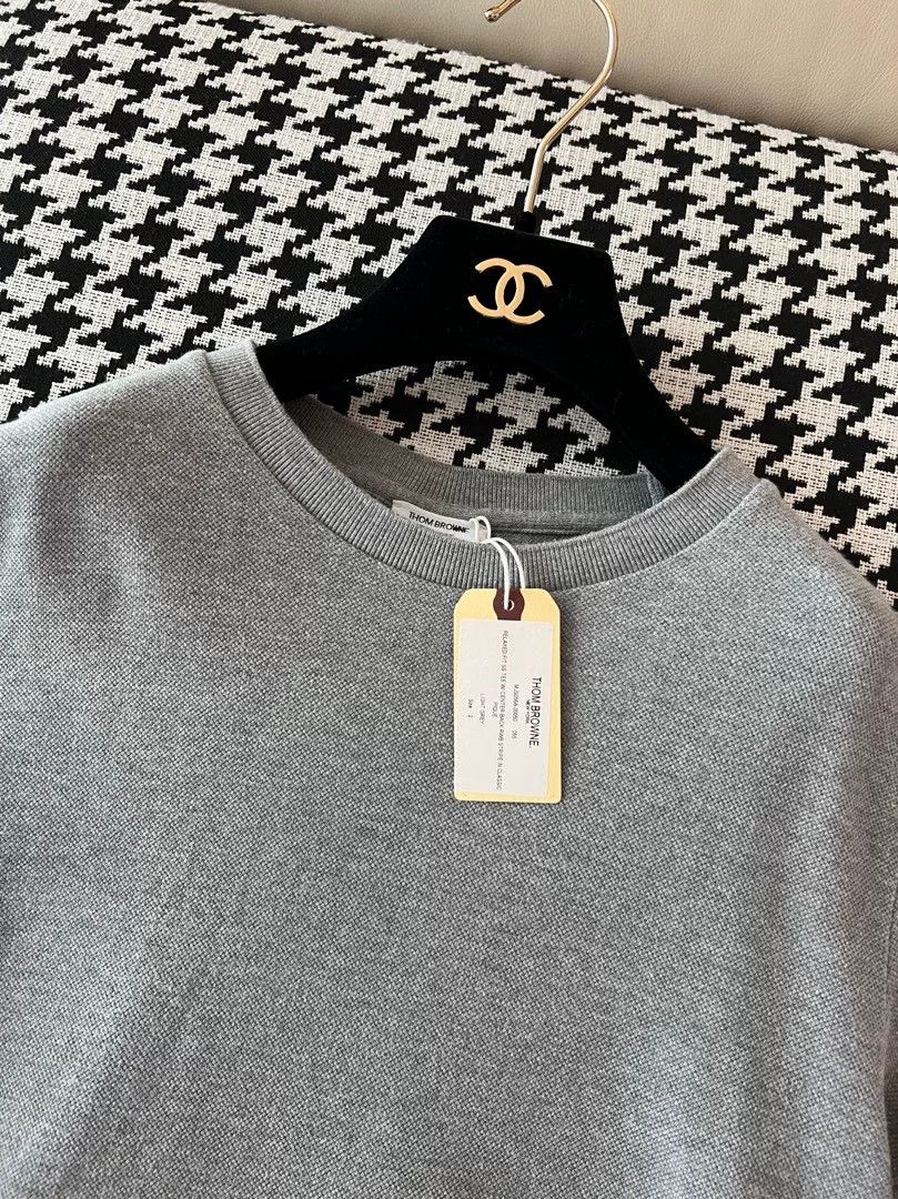 Thom Browne Thom Browne Gray Knit T-Shirt Size US M / EU 48-50 / 2 - 4 Thumbnail