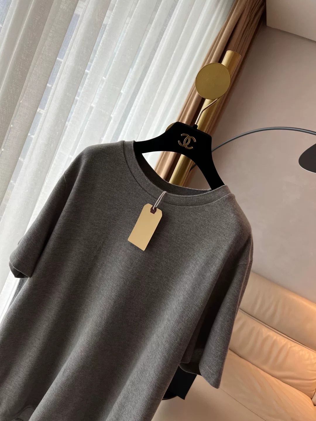 Thom Browne Thom Browne Gray Knit T-Shirt Size US M / EU 48-50 / 2 - 2 Thumbnail