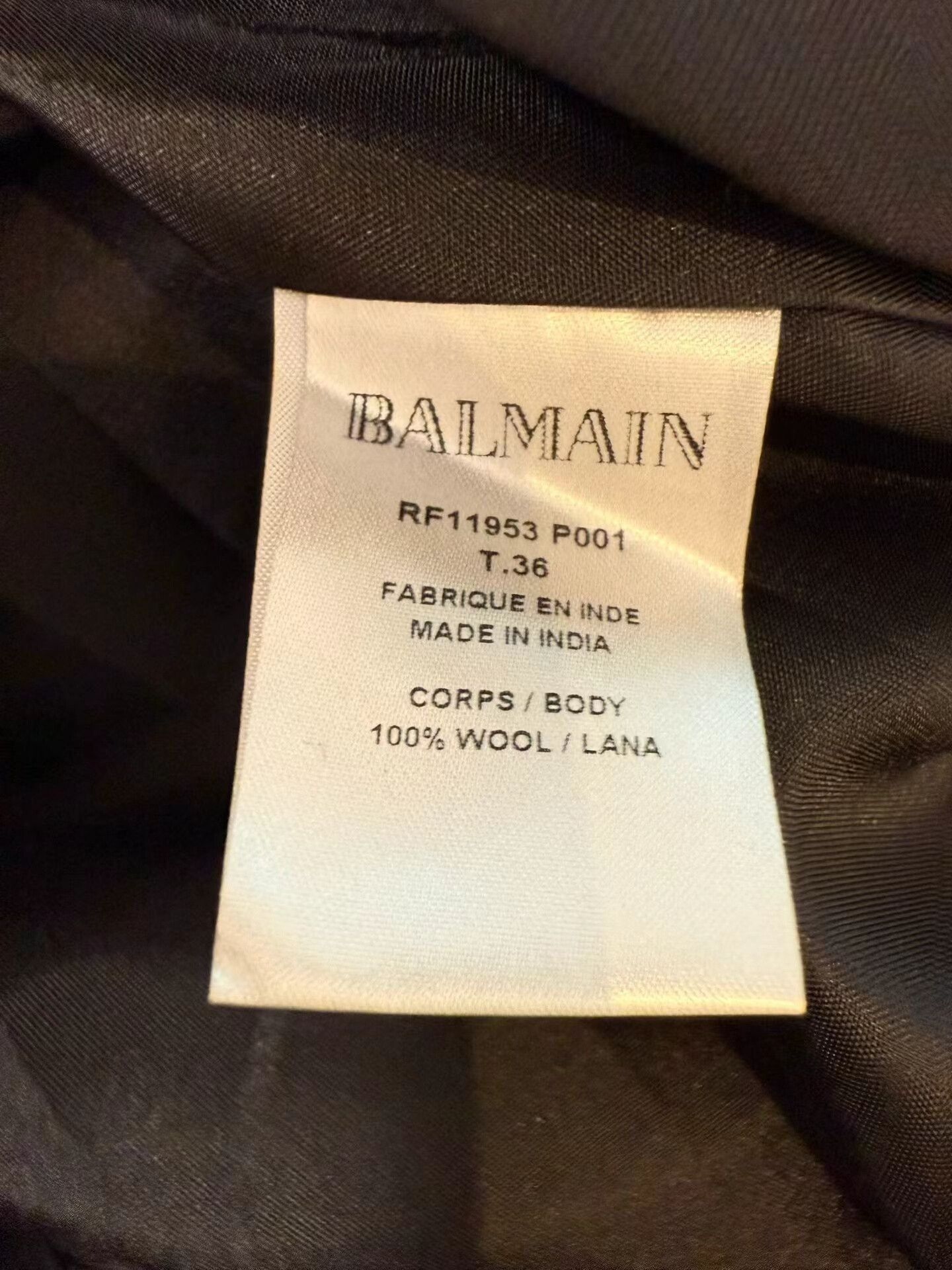Balmain Balmain Black Blazer with Gold Buttons Size XS / US 0-2 / IT 36-38 - 5 Thumbnail