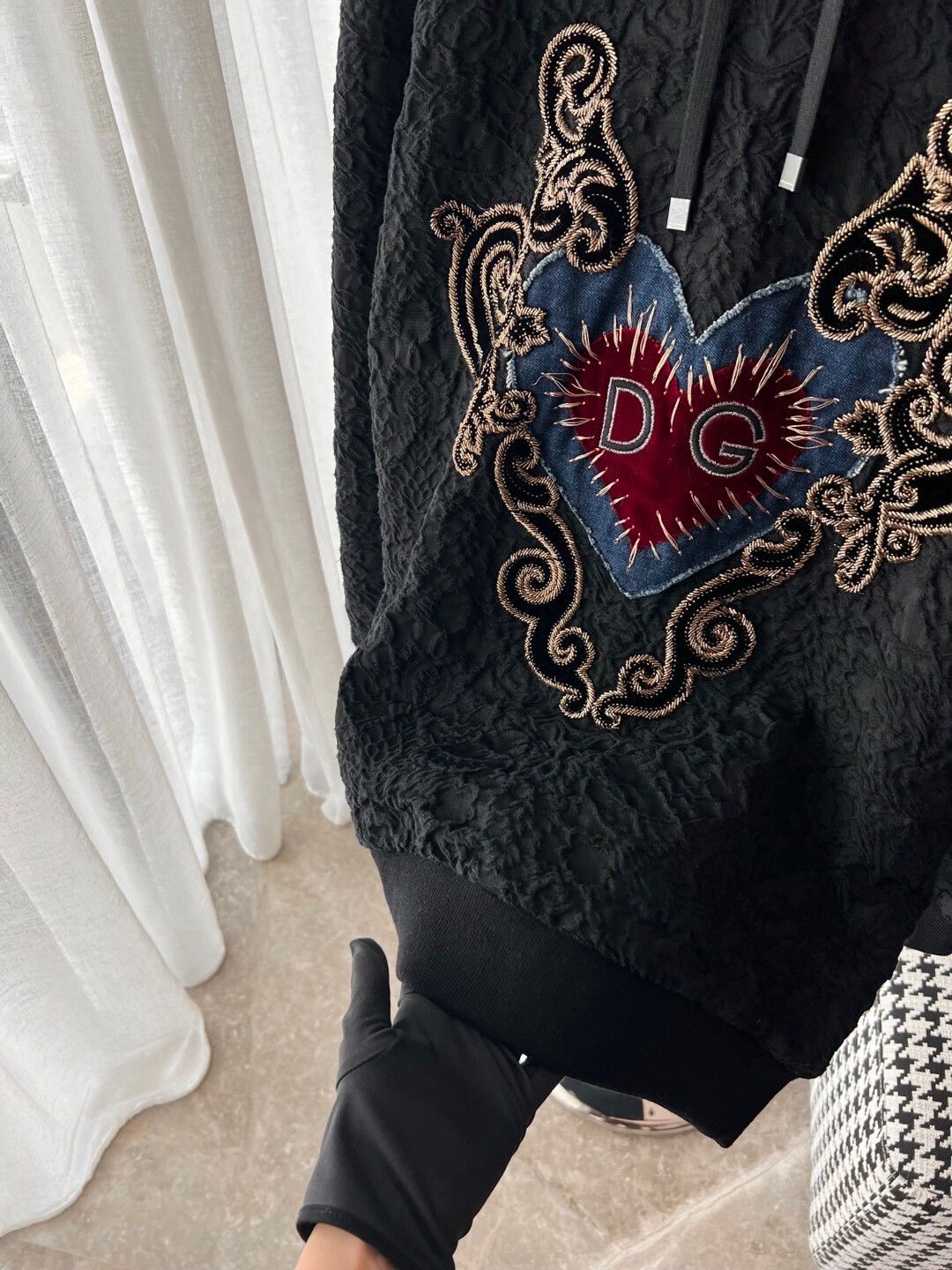 Dolce & Gabbana D&G Heart Embroidered Hoodie Size S / US 4 / IT 40 - 4 Thumbnail