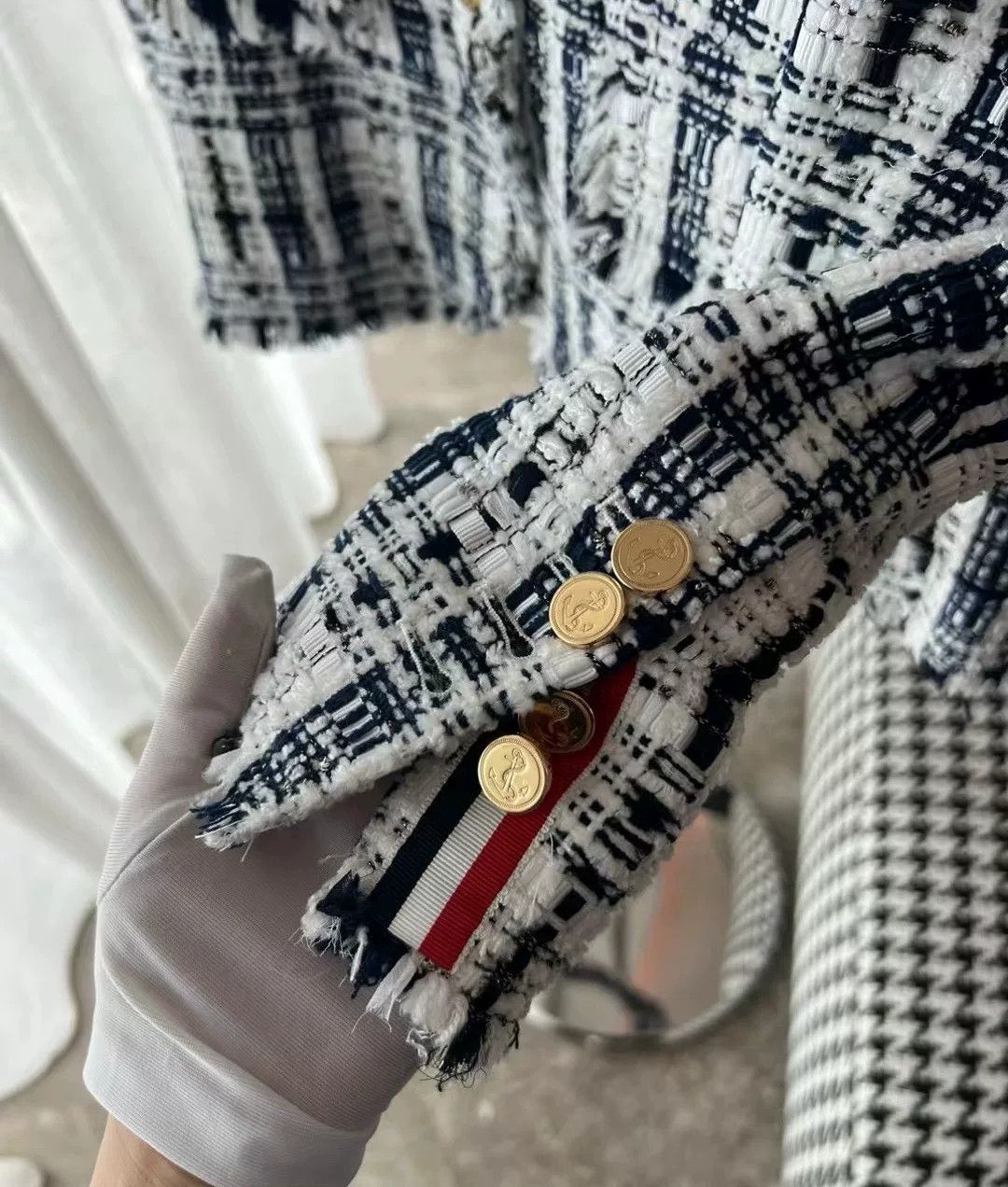 Thom Browne Thom Browne Woven Jacket for Women Size S / US 4 / IT 40 - 7 Thumbnail