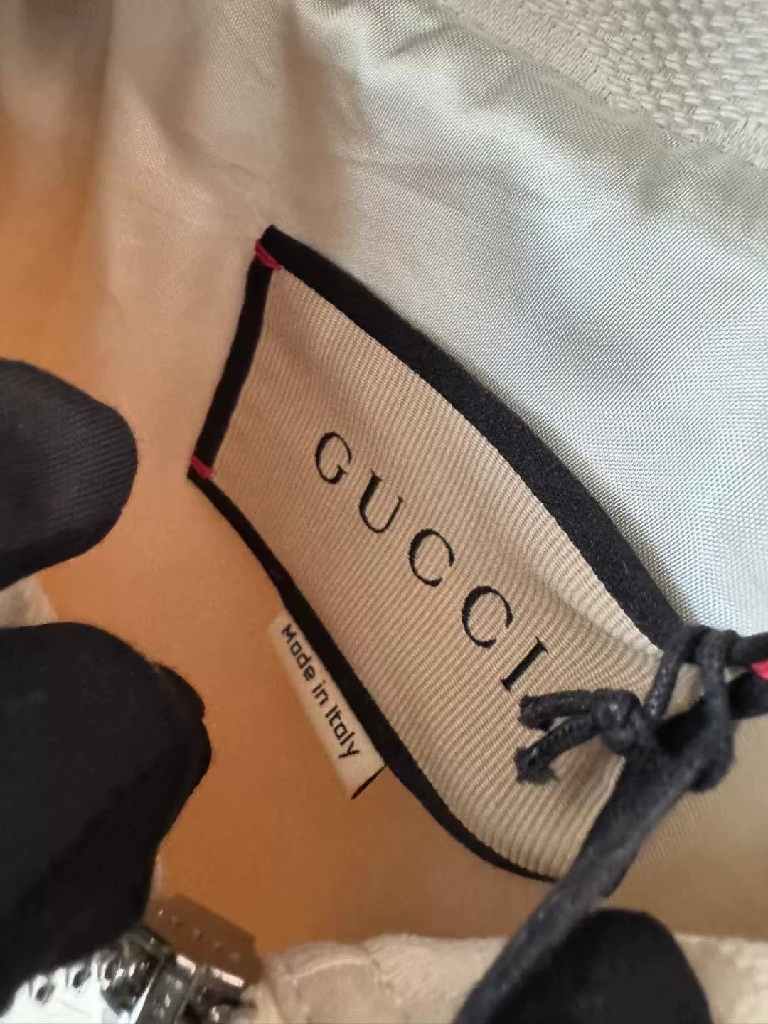 Gucci Gucci Beige Logo Denim Hooded Jacket Size XXS / US 00 / IT 34 - 7 Thumbnail