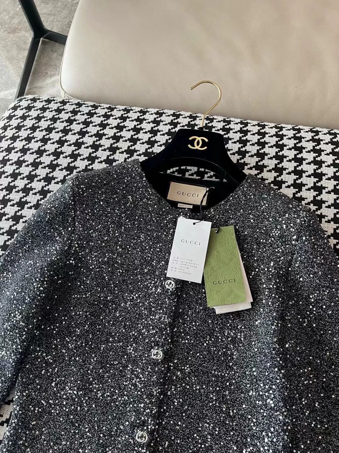 Gucci Gucci Sequined Knit Jacket S Size Size S / US 4 / IT 40 - 3 Thumbnail