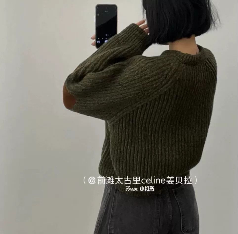 Celine Celine Wool and Leather Sweater Size XS / US 0-2 / IT 36-38 - 9 Thumbnail