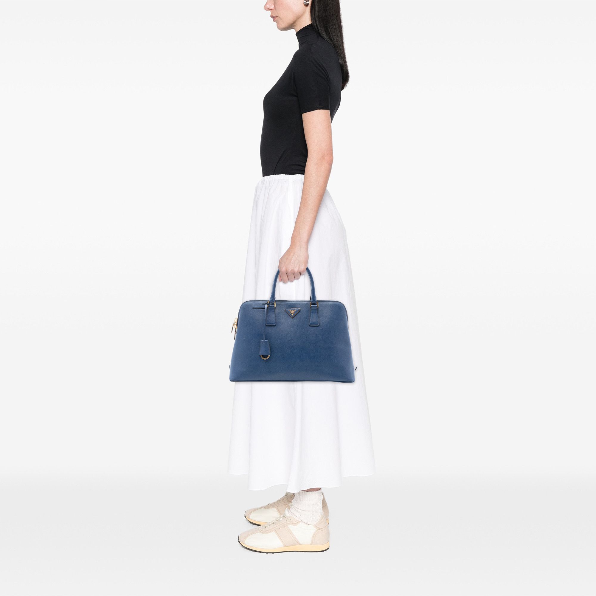 Prada Prada Large Saffiano Lux Promenade Satchel Size ONE SIZE - 6 Thumbnail