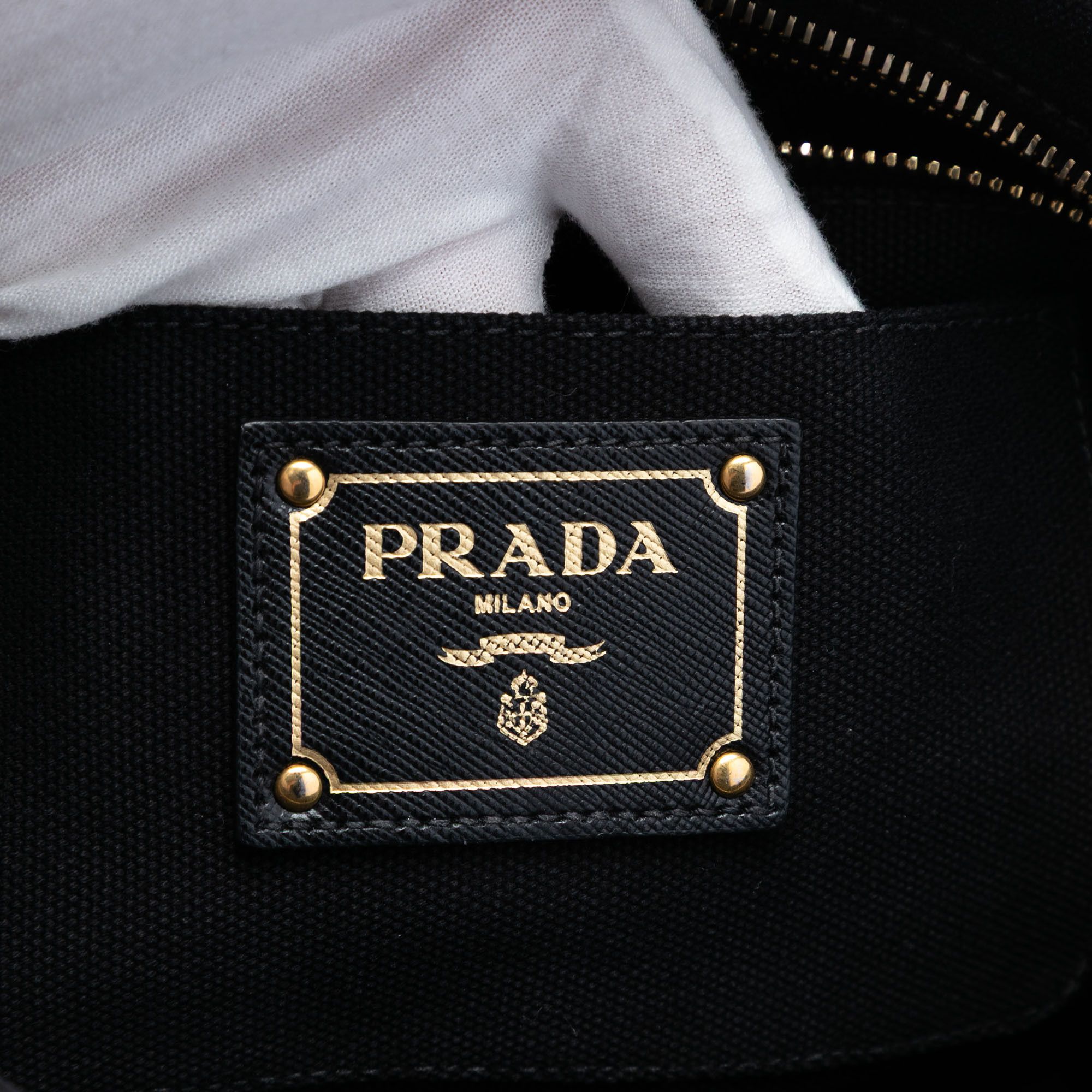 Prada Prada Canvas Canapa Studded Vernice Clutch Size ONE SIZE - 5 Thumbnail