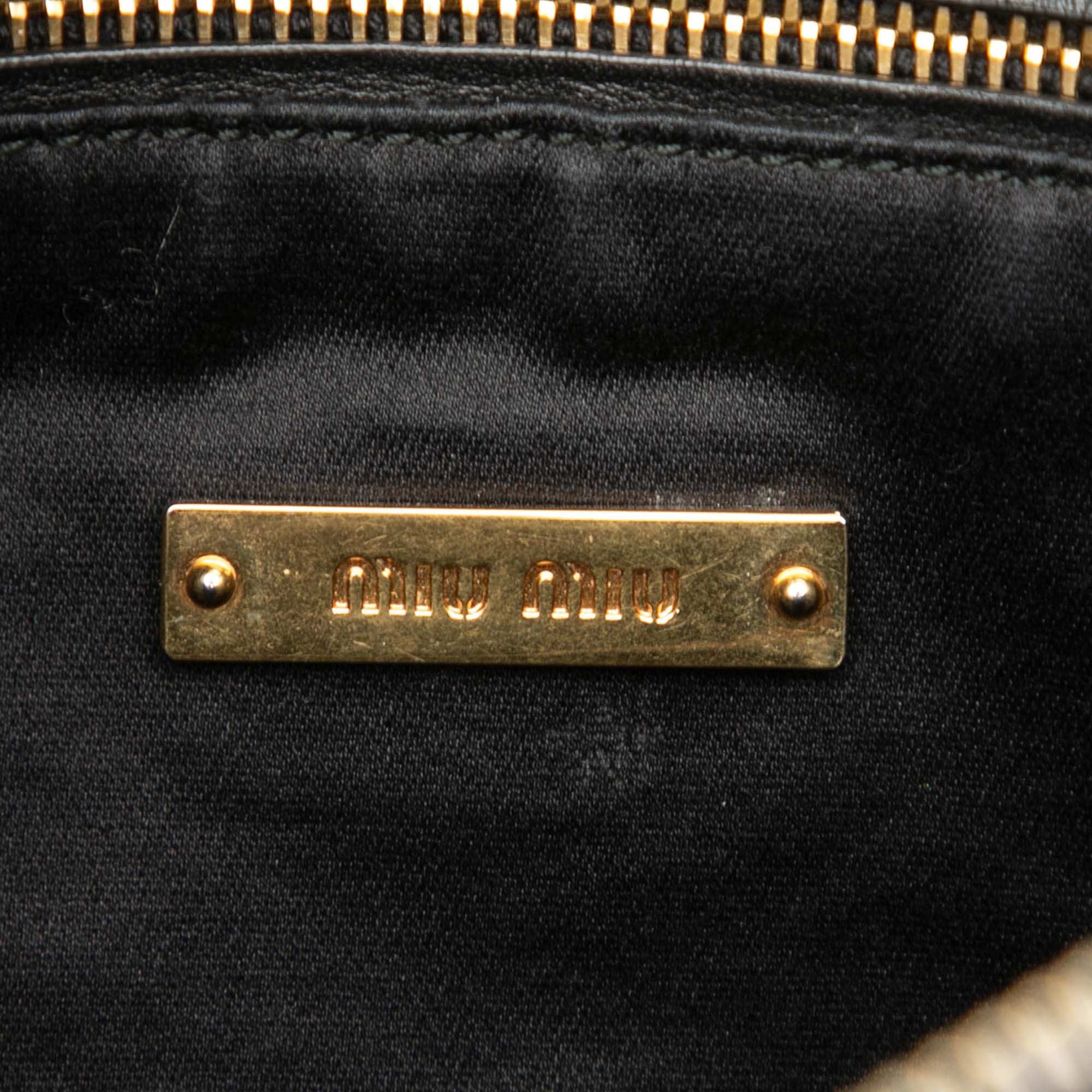 Miu Miu Miu Miu Studded Leather Zip Clutch Size ONE SIZE - 5 Thumbnail