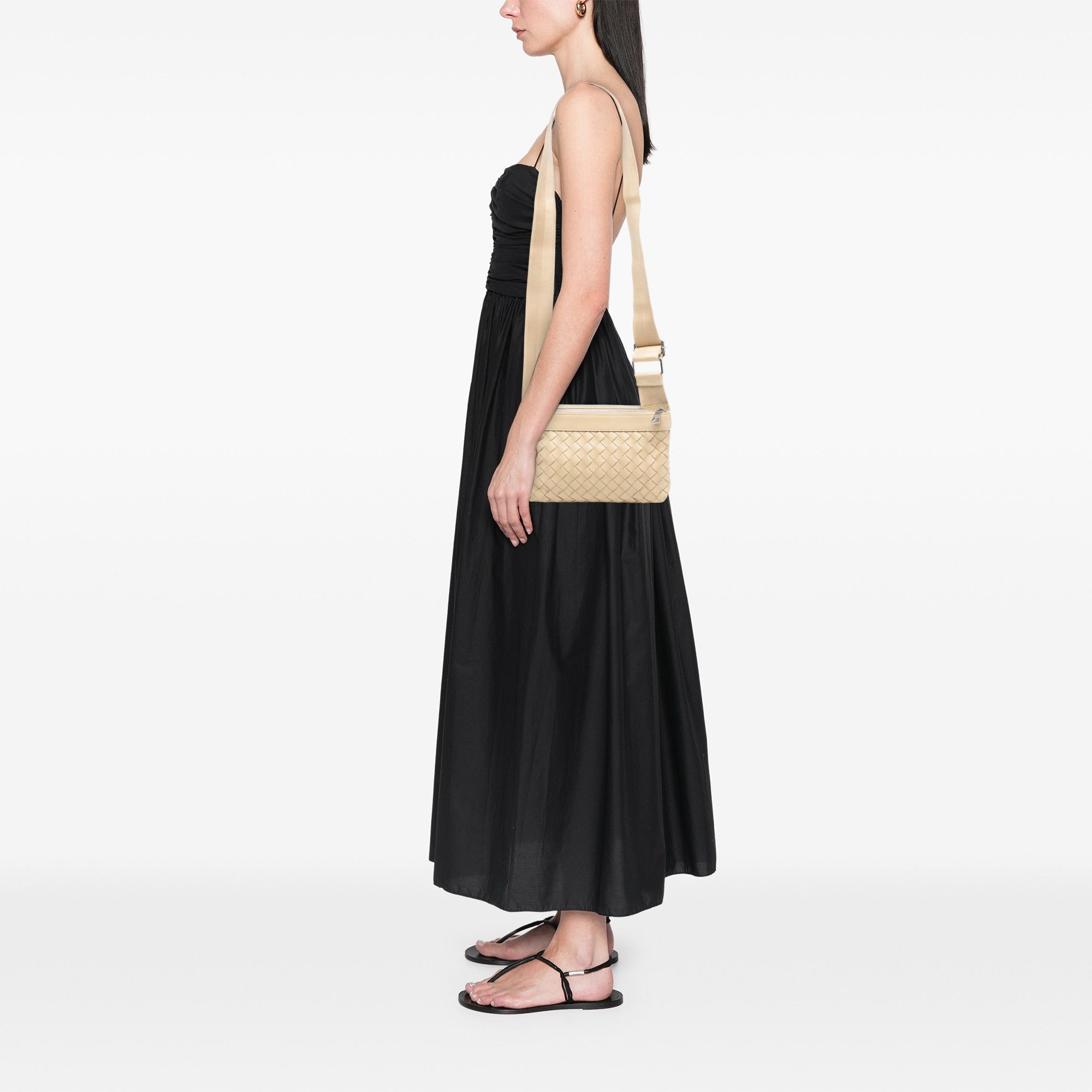 Bottega Veneta Bottega Veneta Nappa Intrecciato Double Zip Crossbody Size ONE SIZE - 7 Thumbnail
