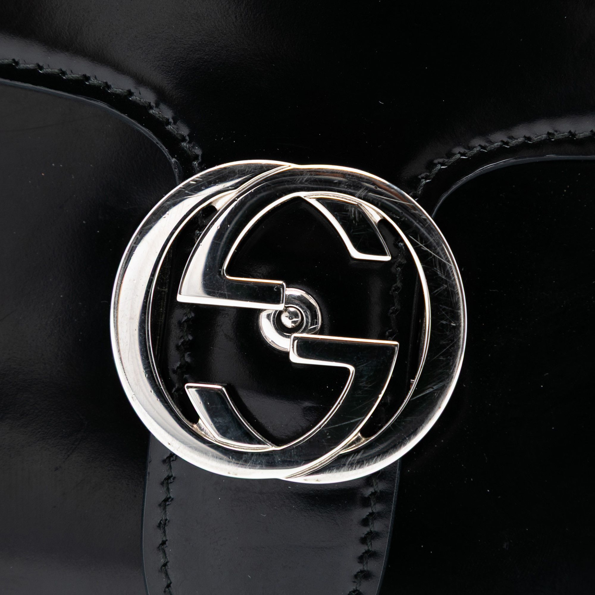 Gucci Gucci Medium Polished Calfskin Dollar Interlocking G Crossbody Size ONE SIZE - 5 Thumbnail