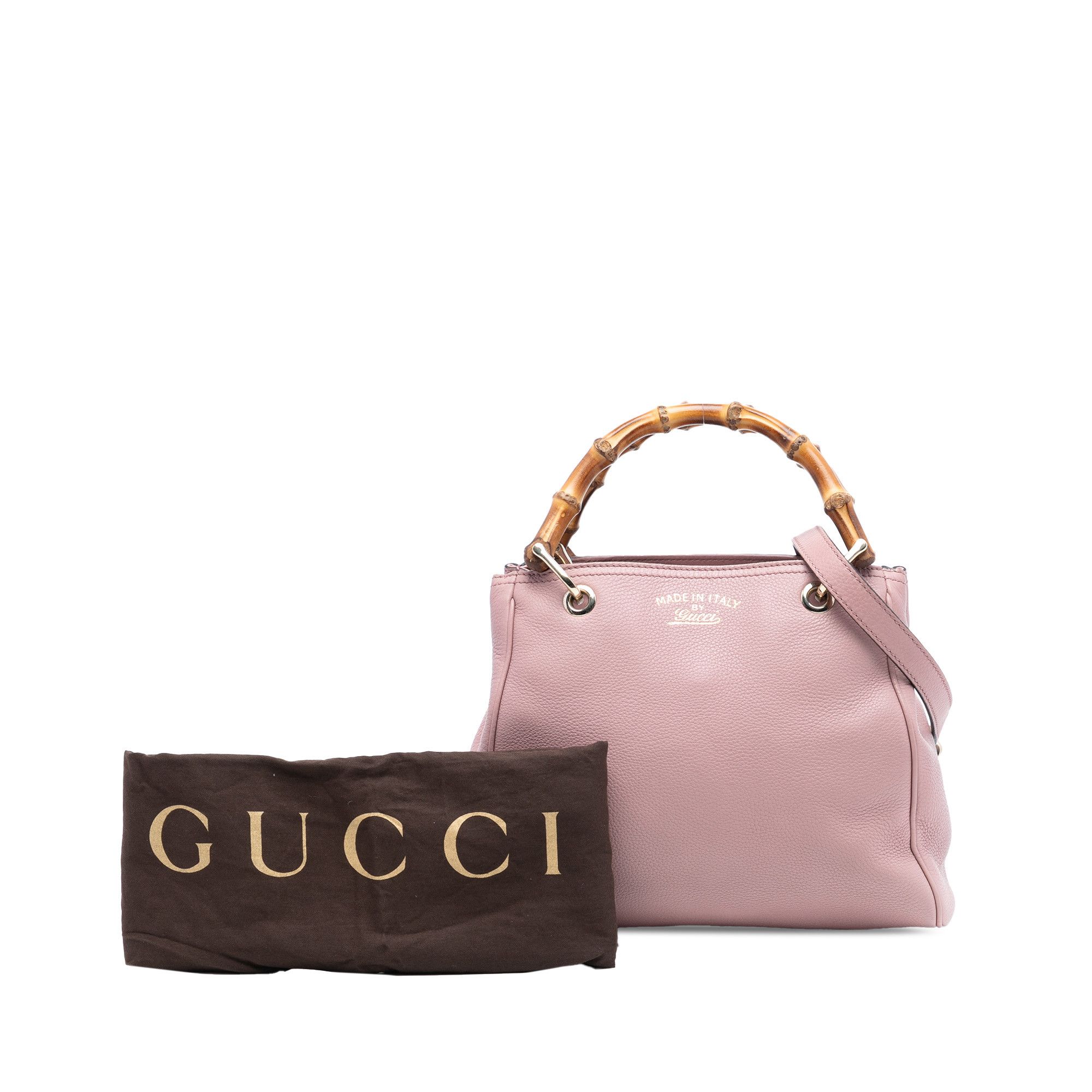 Gucci Gucci Small Calfskin Bamboo Shopper Satchel Size ONE SIZE - 8 Thumbnail