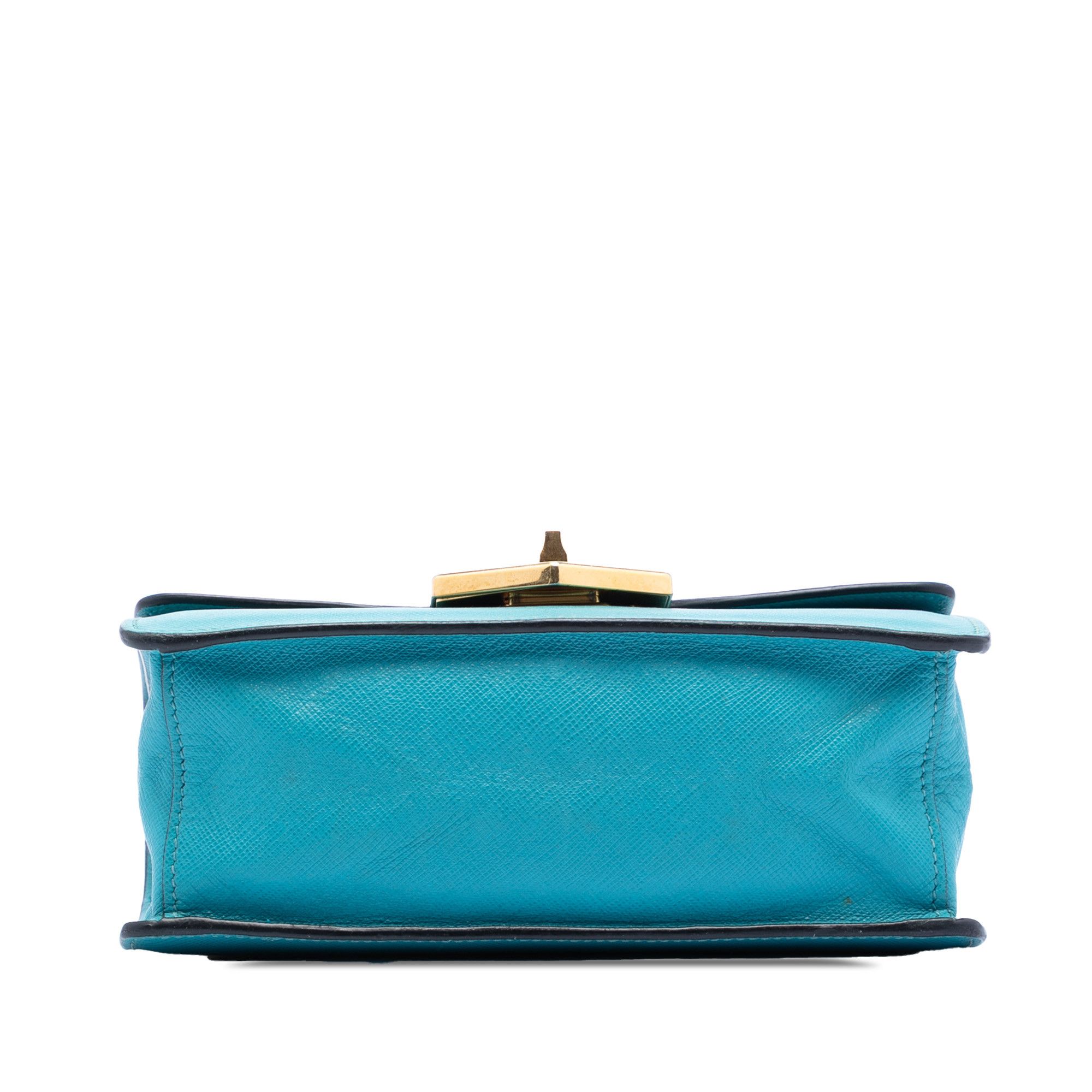 Prada Prada Saffiano Lux Turnlock Chain Crossbody Size ONE SIZE - 3 Thumbnail