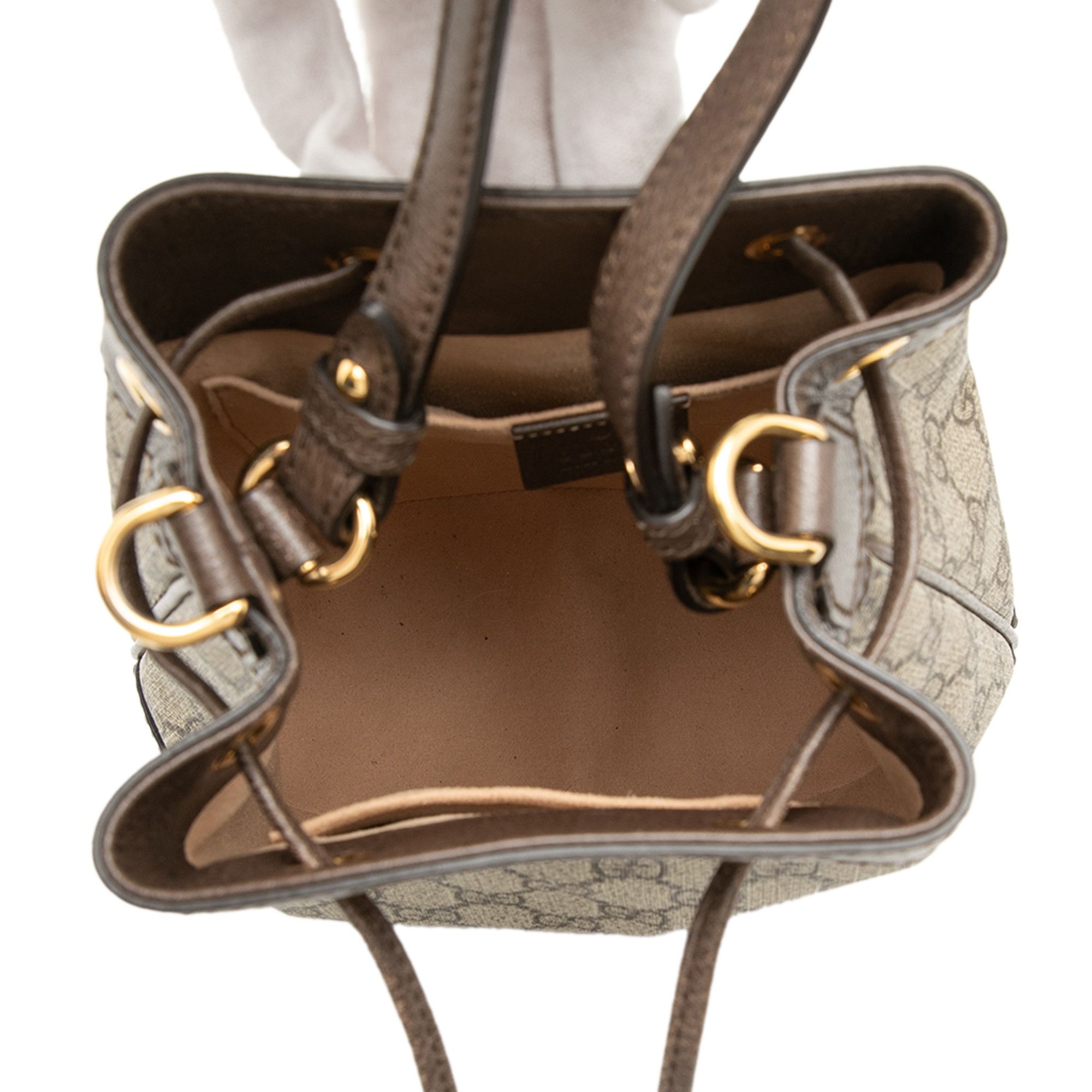 Gucci Gucci Small GG Supreme Web Ophidia Bucket Bag Size ONE SIZE - 4 Thumbnail