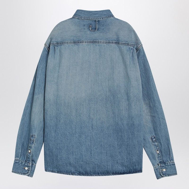 Jacquemus Jacquemus Simon Blue De-Nã®Mes Denim Shirt Size US XL / EU 56 / 4 - 2 Thumbnail