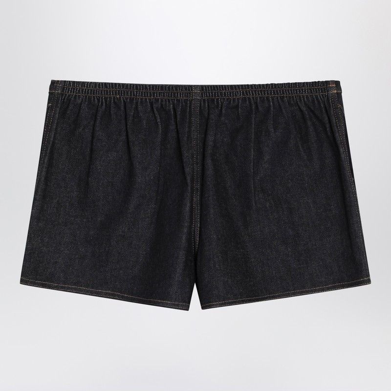 Jacquemus Jacquemus Navy Blue Denim Shorts Size 27" / US 4 / IT 40 - 2 Thumbnail
