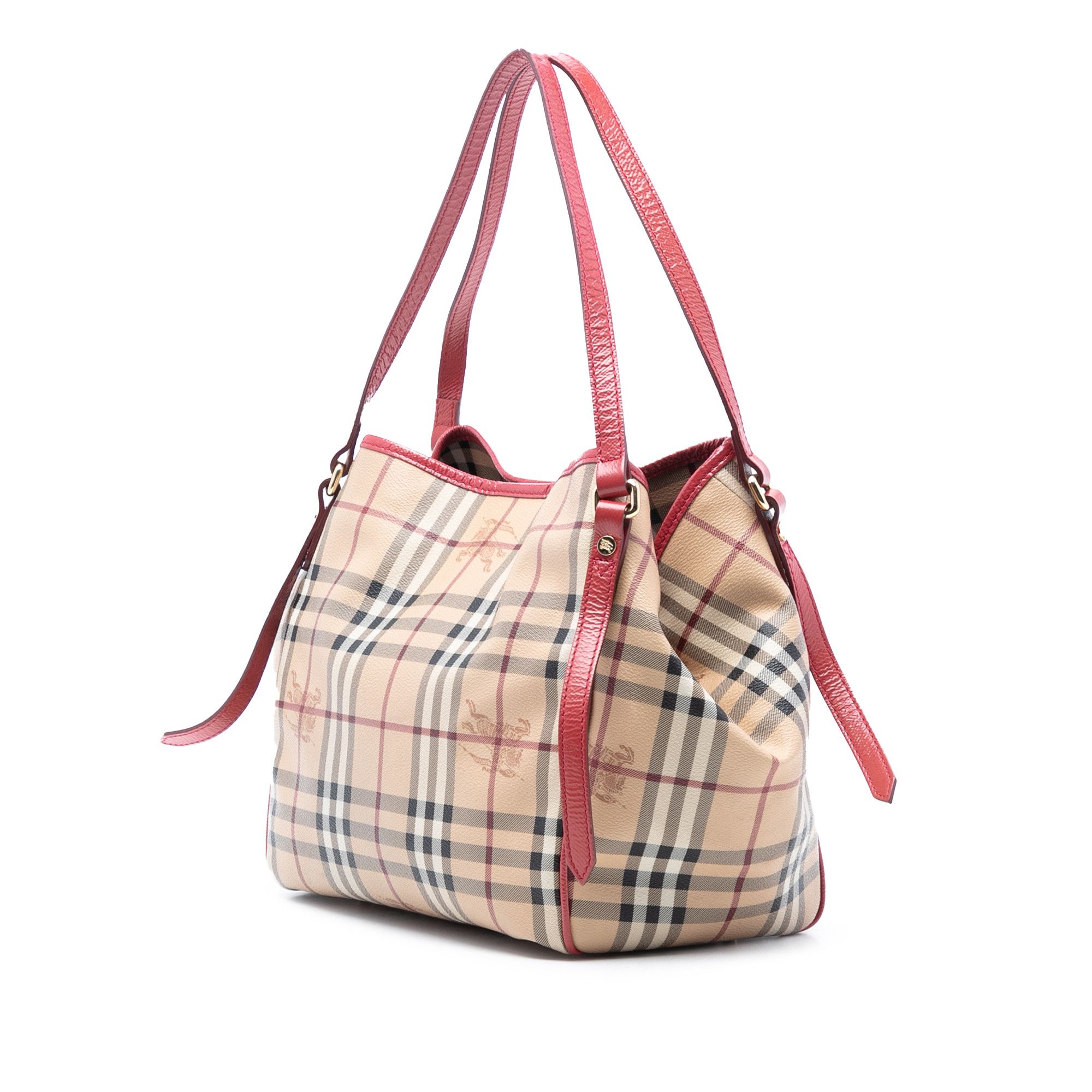 Burberry Burberry Small Haymarket Check Coated Canvas Canterbury Tote Size ONE SIZE - 2 Thumbnail