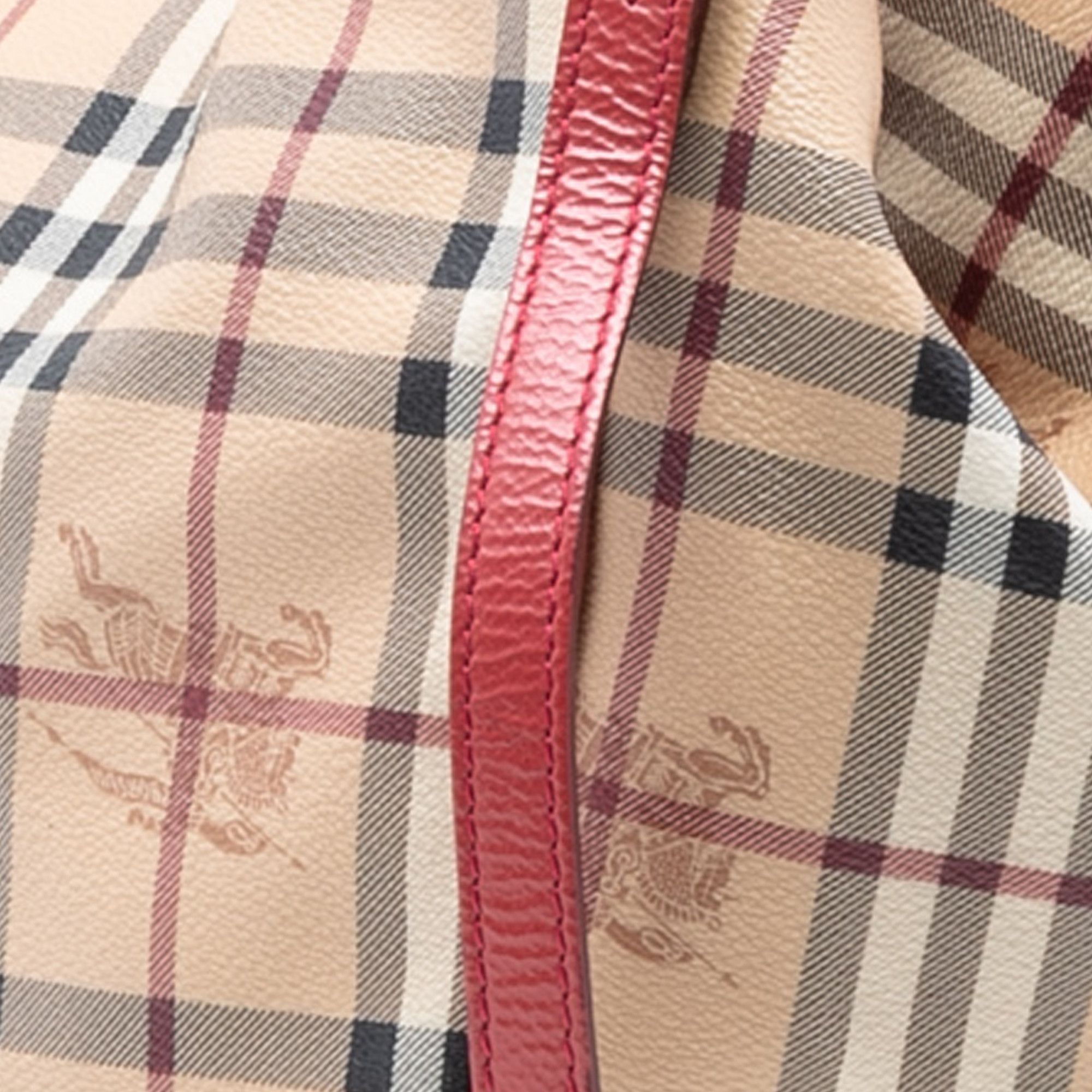 Burberry Burberry Small Haymarket Check Coated Canvas Canterbury Tote Size ONE SIZE - 6 Thumbnail