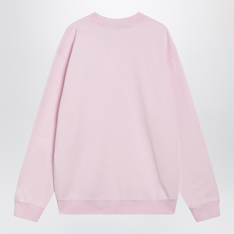 Jacquemus Jacquemus Pink Sweatshirt With Gros Grain Logo Size US XL / EU 56 / 4 - 2 Thumbnail