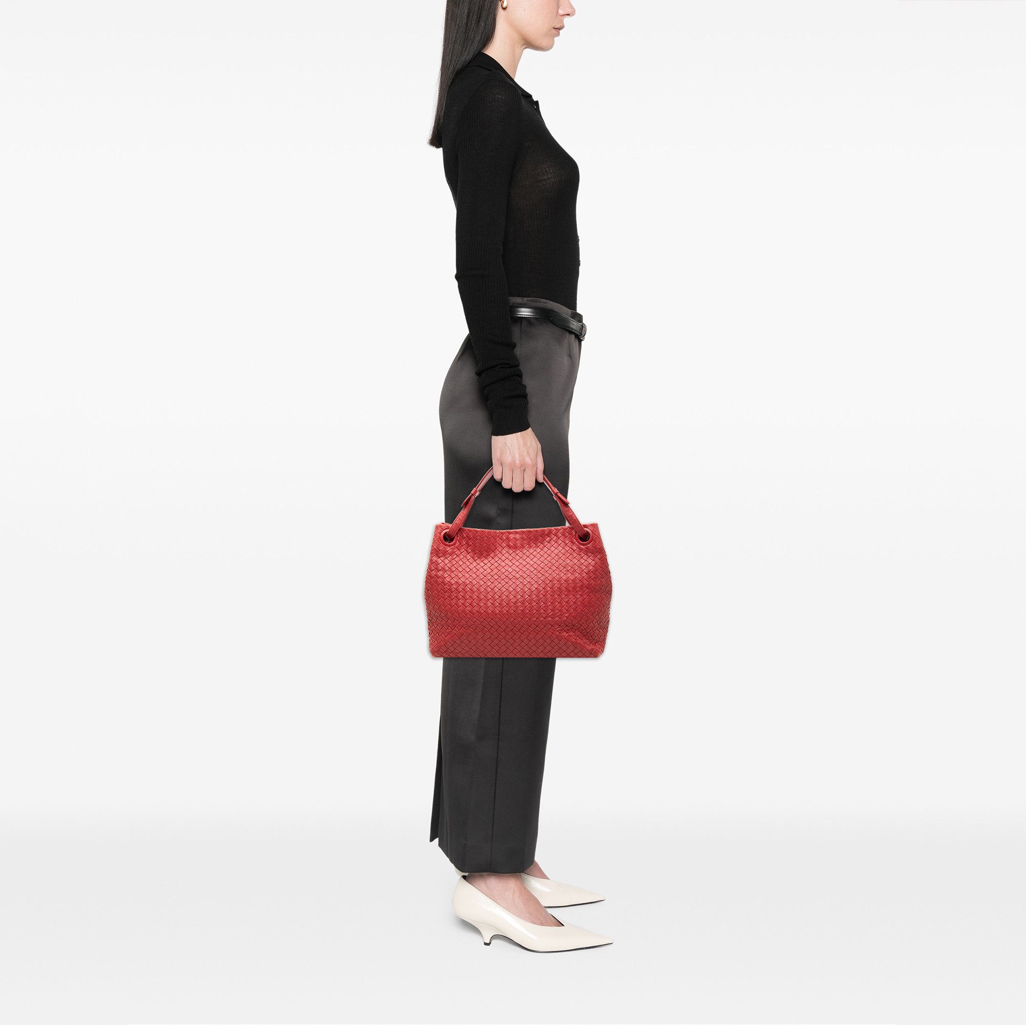 Bottega Veneta Bottega Veneta Medium Nappa Intrecciato Garda Tote Size ONE SIZE - 7 Thumbnail
