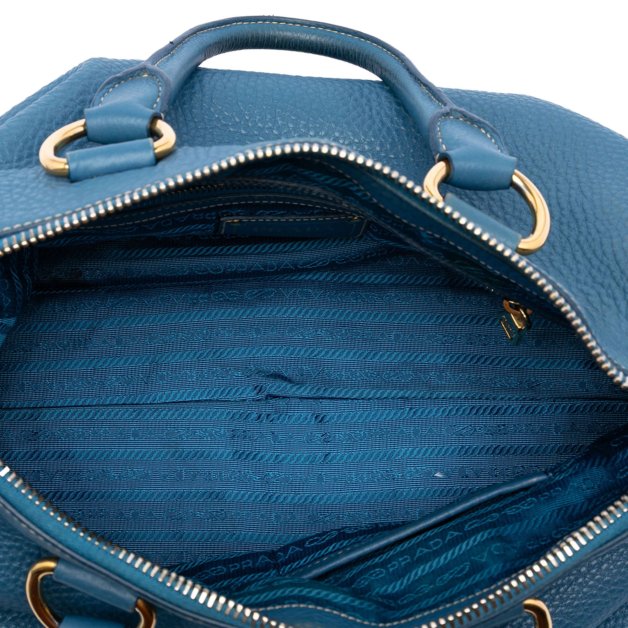 Prada Prada Vitello Daino Zip Top Satchel Size ONE SIZE - 4 Thumbnail