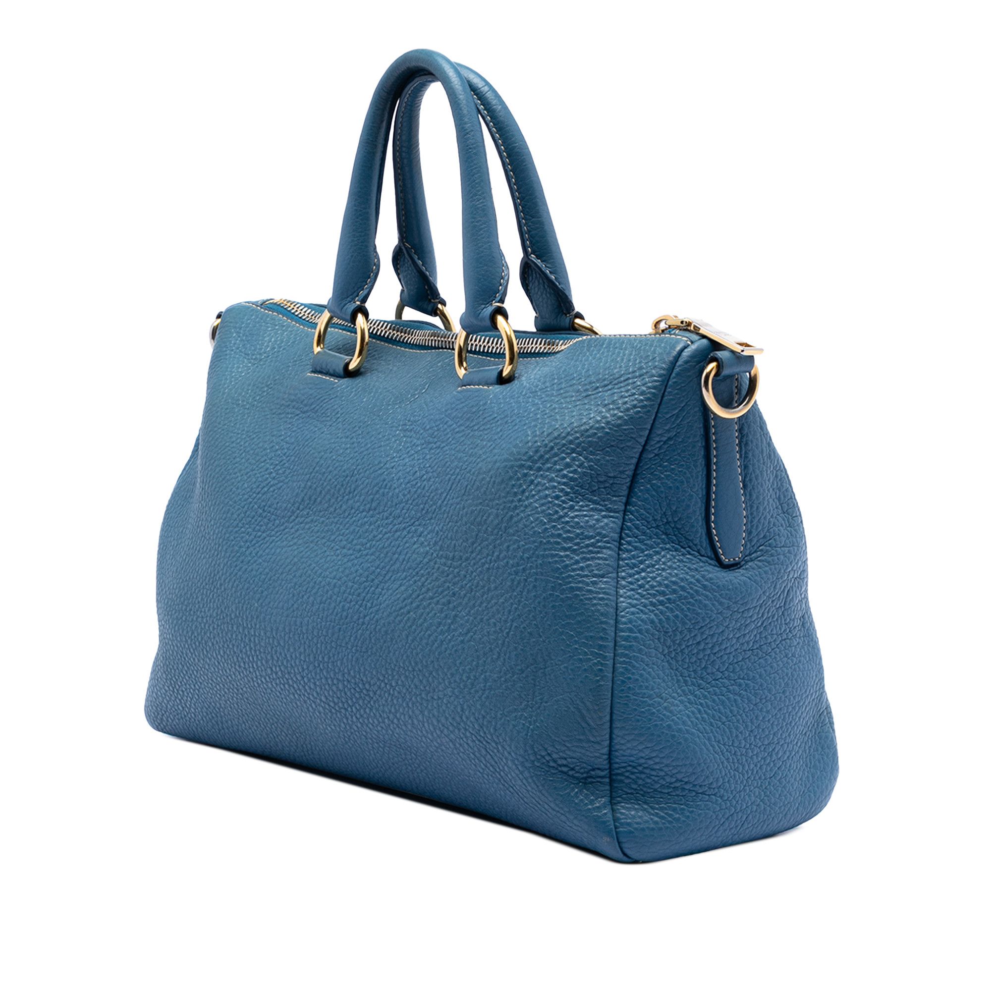 Prada Prada Vitello Daino Zip Top Satchel Size ONE SIZE - 2 Thumbnail
