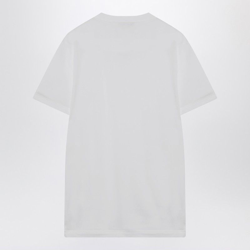 Prada Prada White Cotton T-Shirt Size US S / EU 44-46 / 1 - 2 Thumbnail